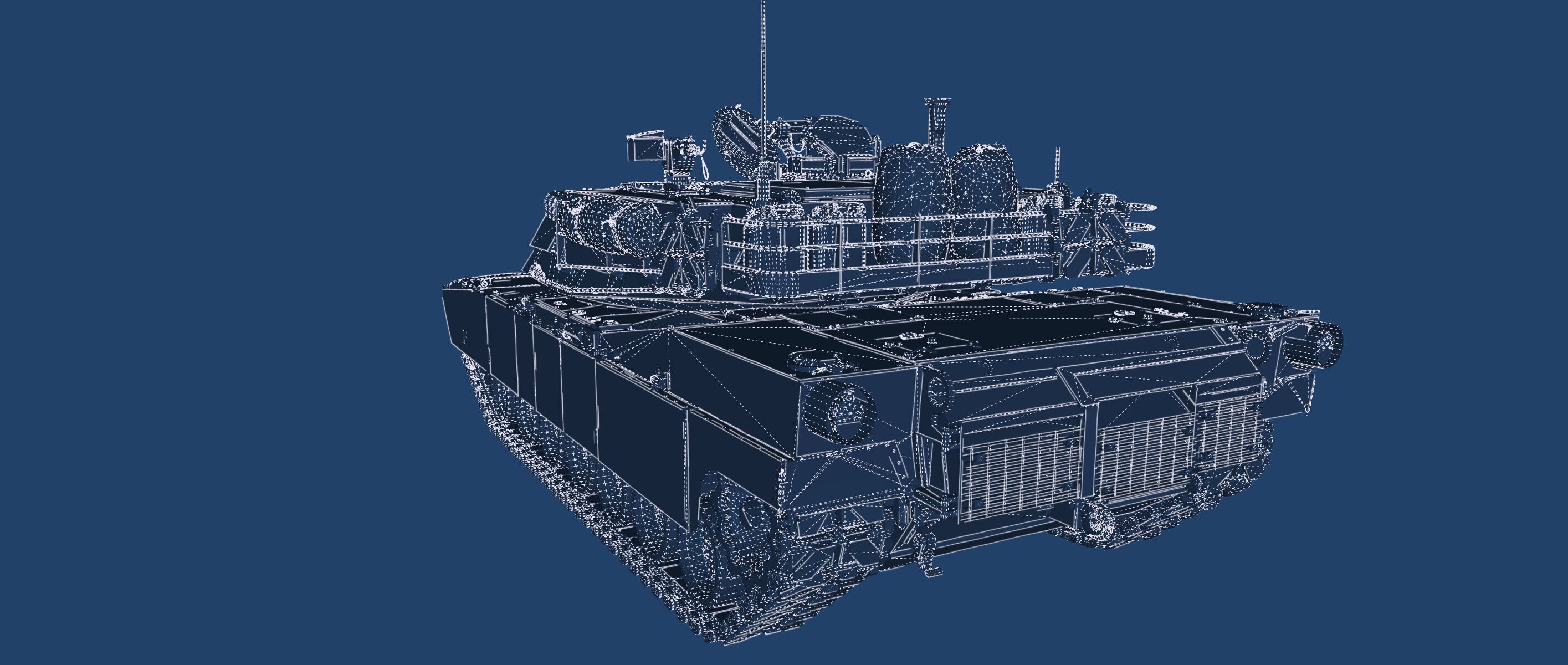 M1A1 ABRAMS MAIN BATTLE TANK 3D model_44