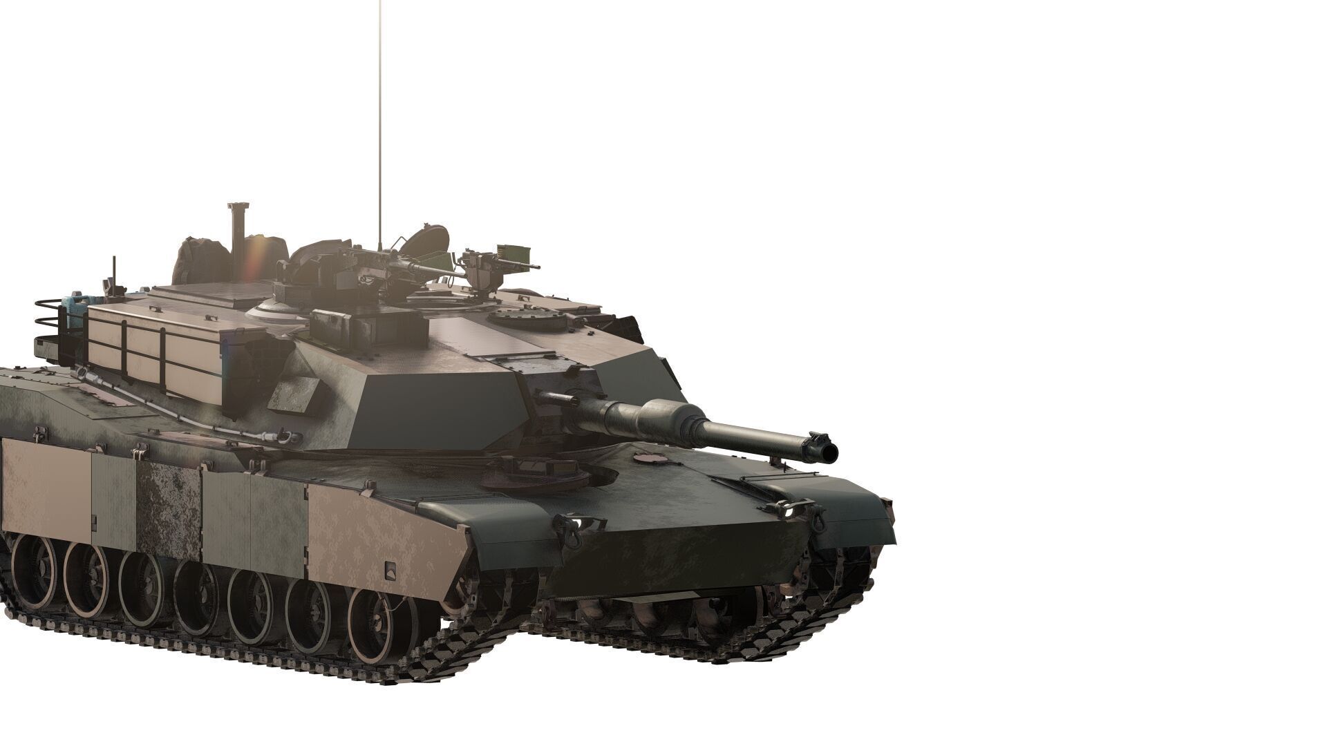 M1A1 ABRAMS MAIN BATTLE TANK 3D model_2