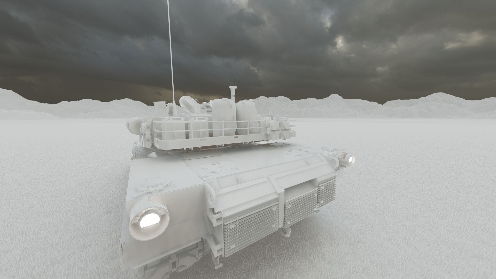 M1A1 ABRAMS MAIN BATTLE TANK 3D model_31