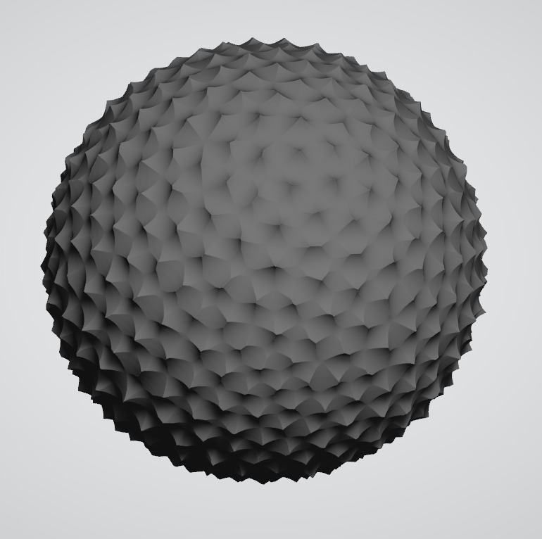 Voronoi inspired sphere 3D print model_1