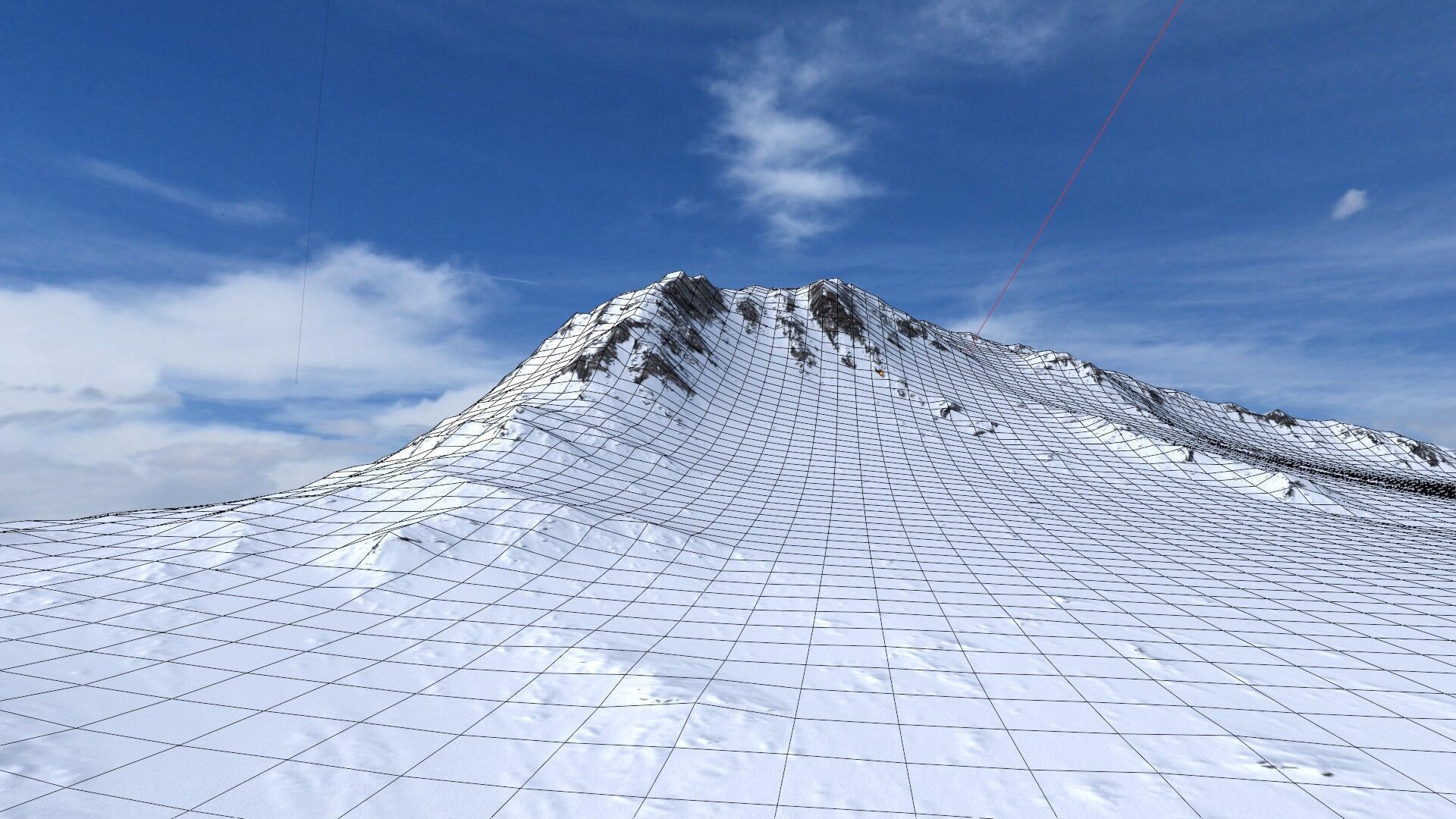 Snow Mountain 11 Low-poly 3D model_13