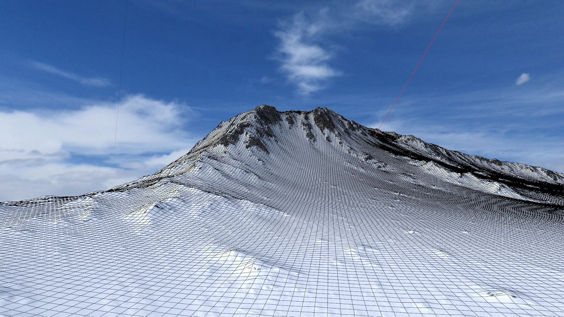 Snow Mountain 11 Low-poly 3D model_12