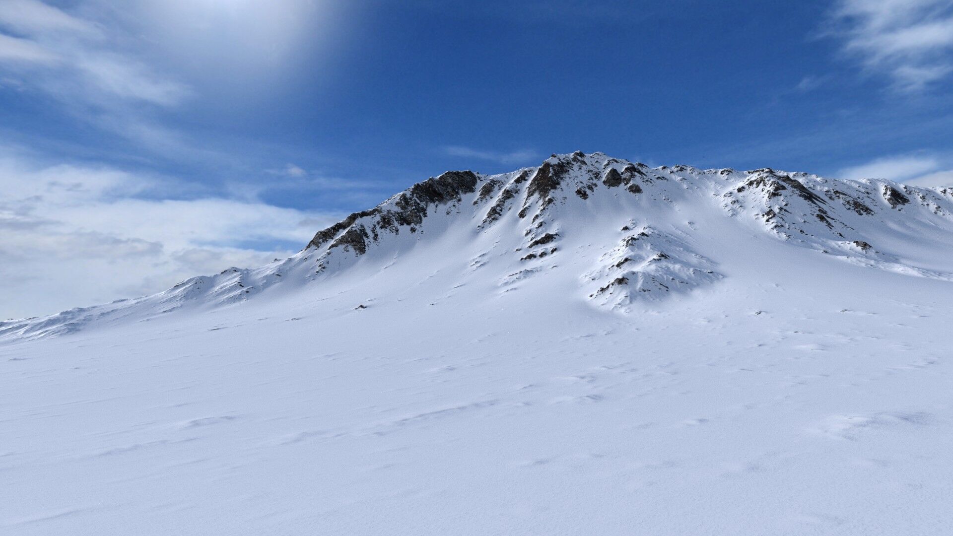 Snow Mountain 11 Low-poly 3D model_1