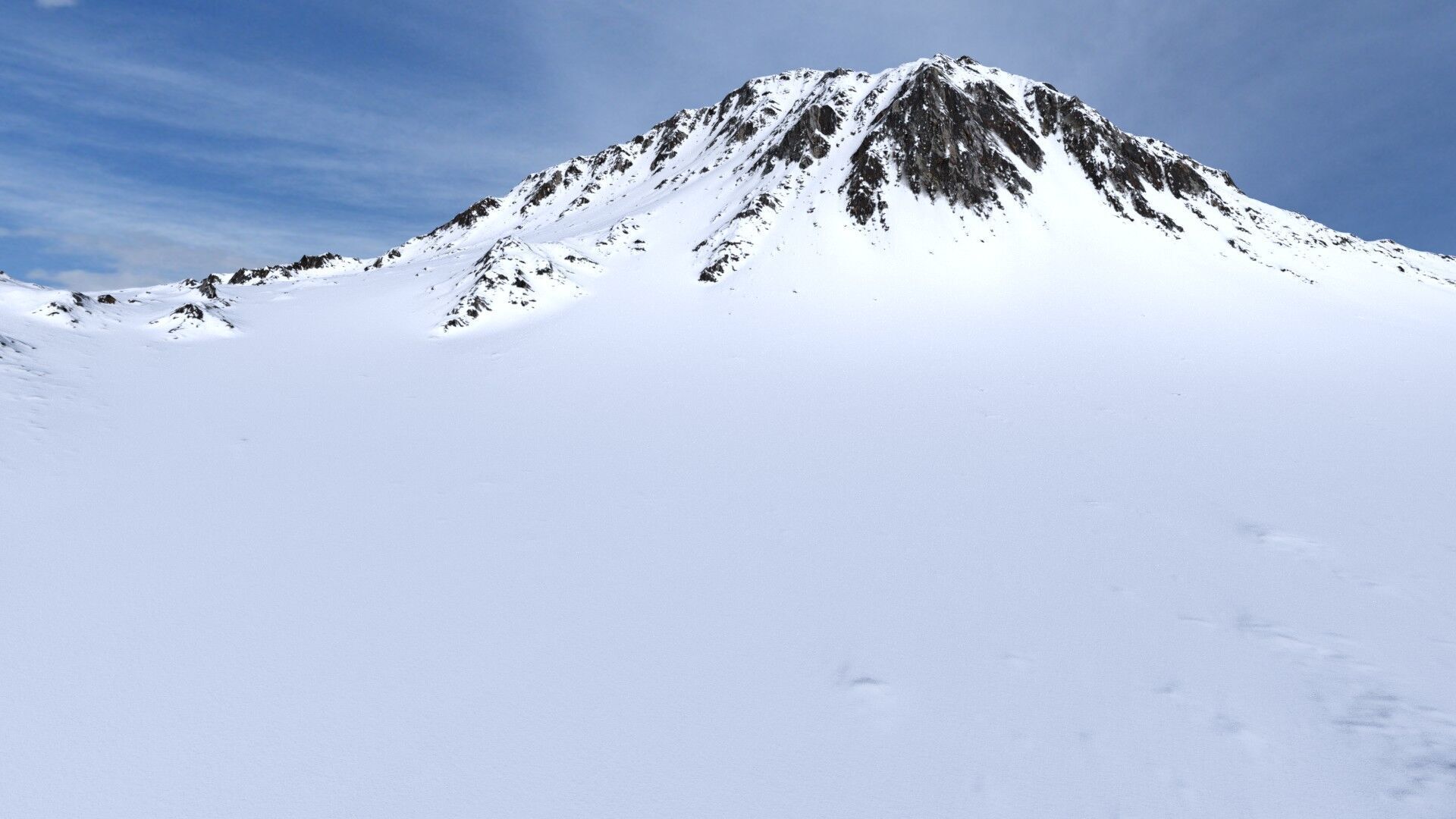 Snow Mountain 11 Low-poly 3D model_11