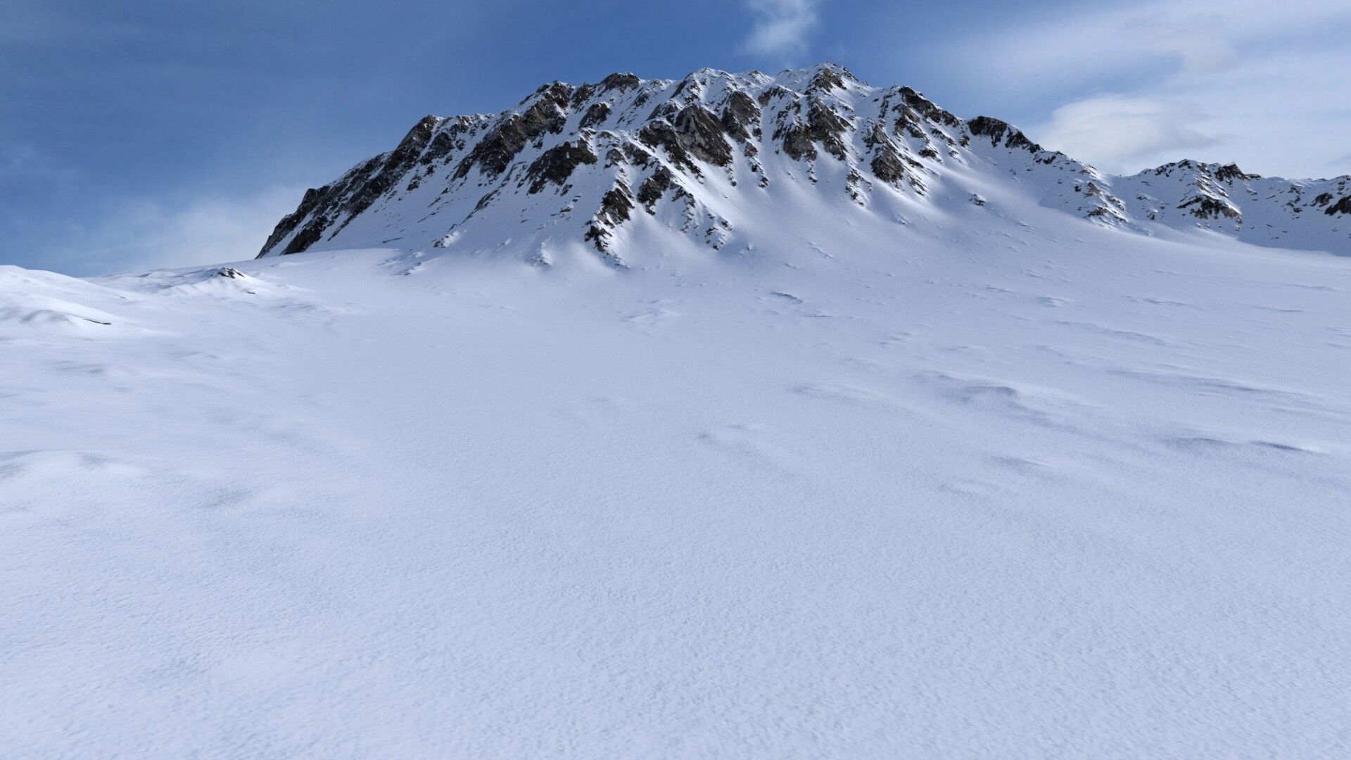 Snow Mountain 11 Low-poly 3D model_6