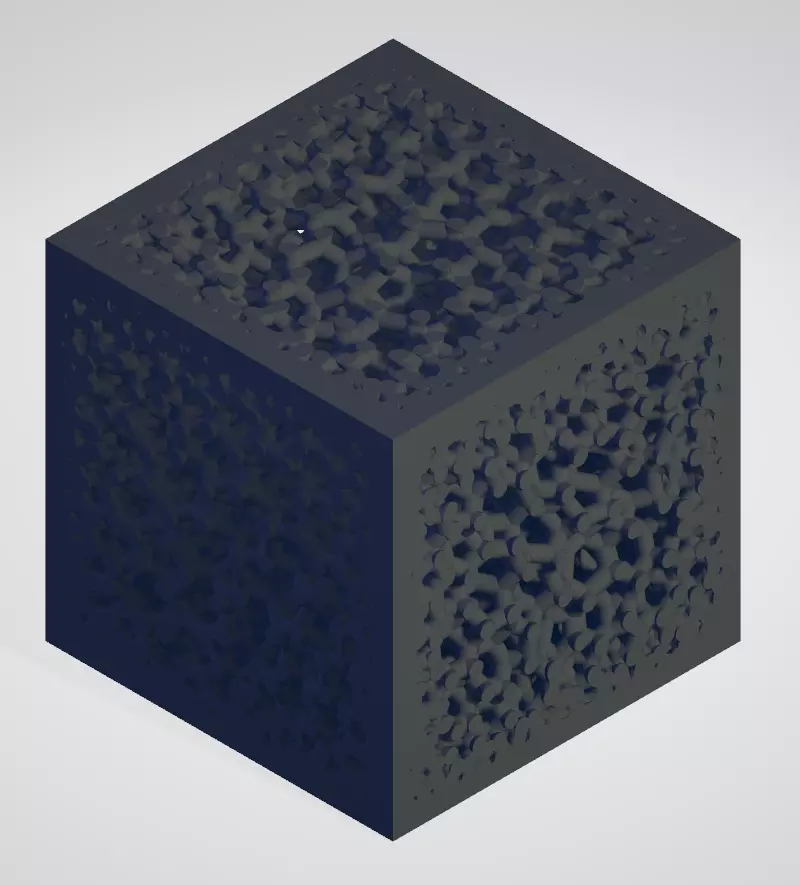 Foam like cube with lattice infill Free 3D print model