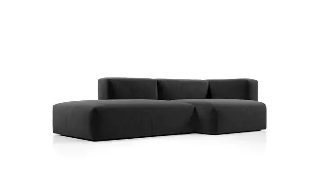 Mags Soft Corner Lounge Sofa by HAY 3D model