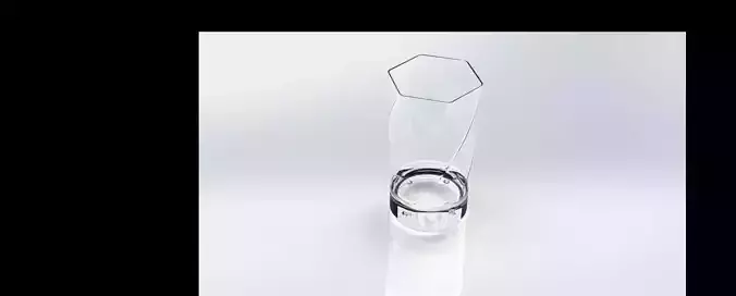 3d model a cup of water