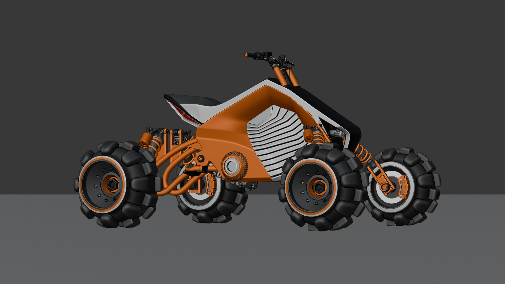 Futuristic Off-Road Quad Bike 3D model_47