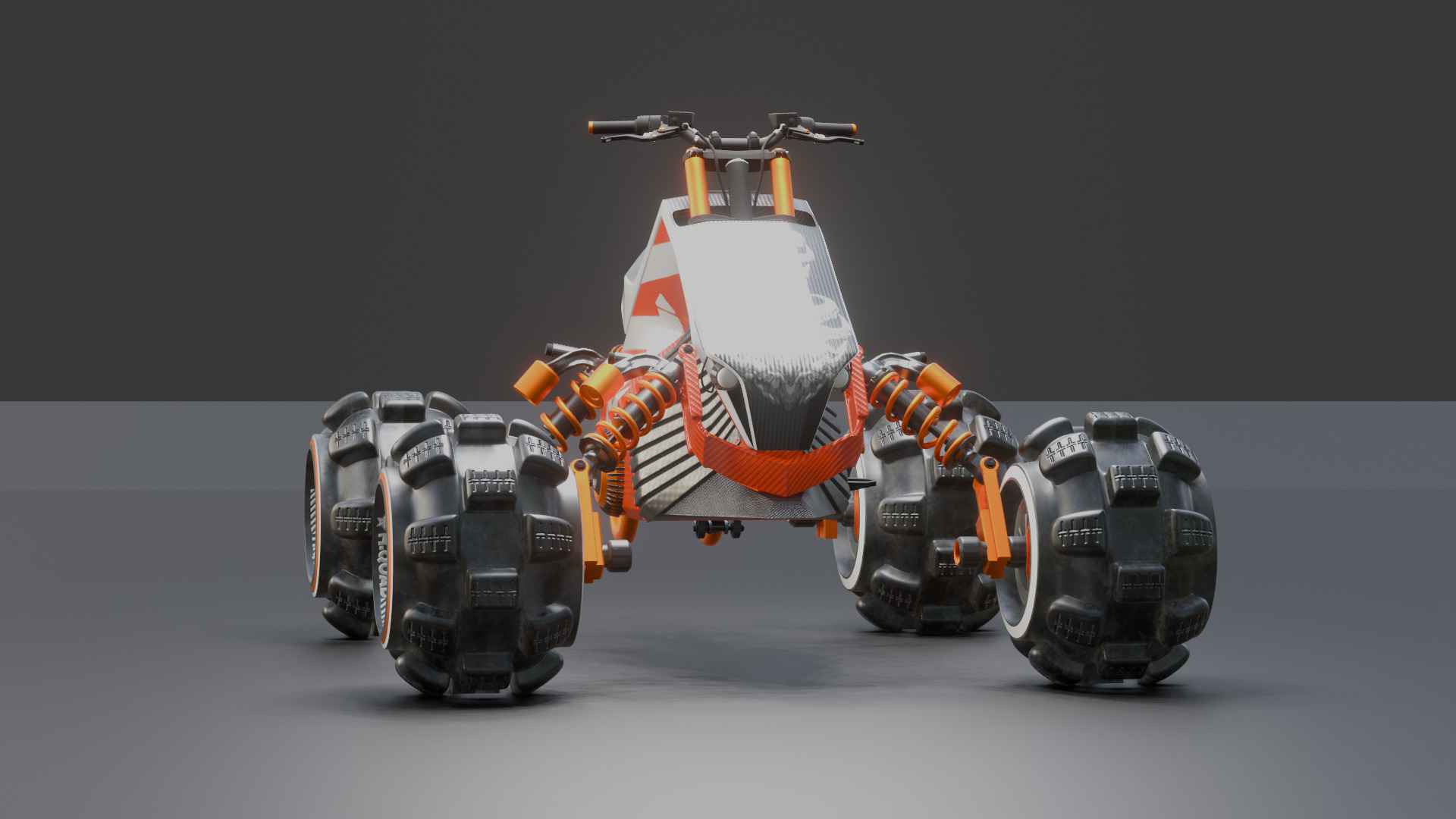 Futuristic Off-Road Quad Bike 3D model_24