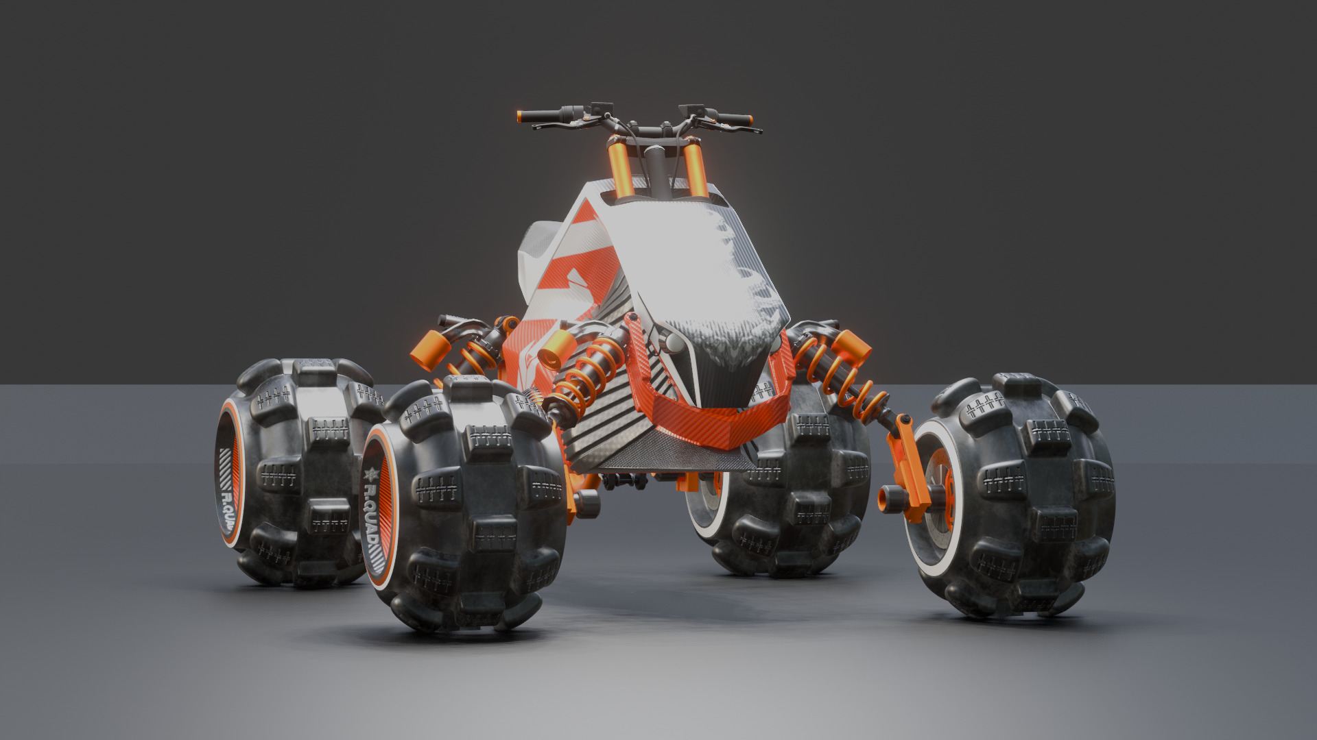Futuristic Off-Road Quad Bike 3D model_13