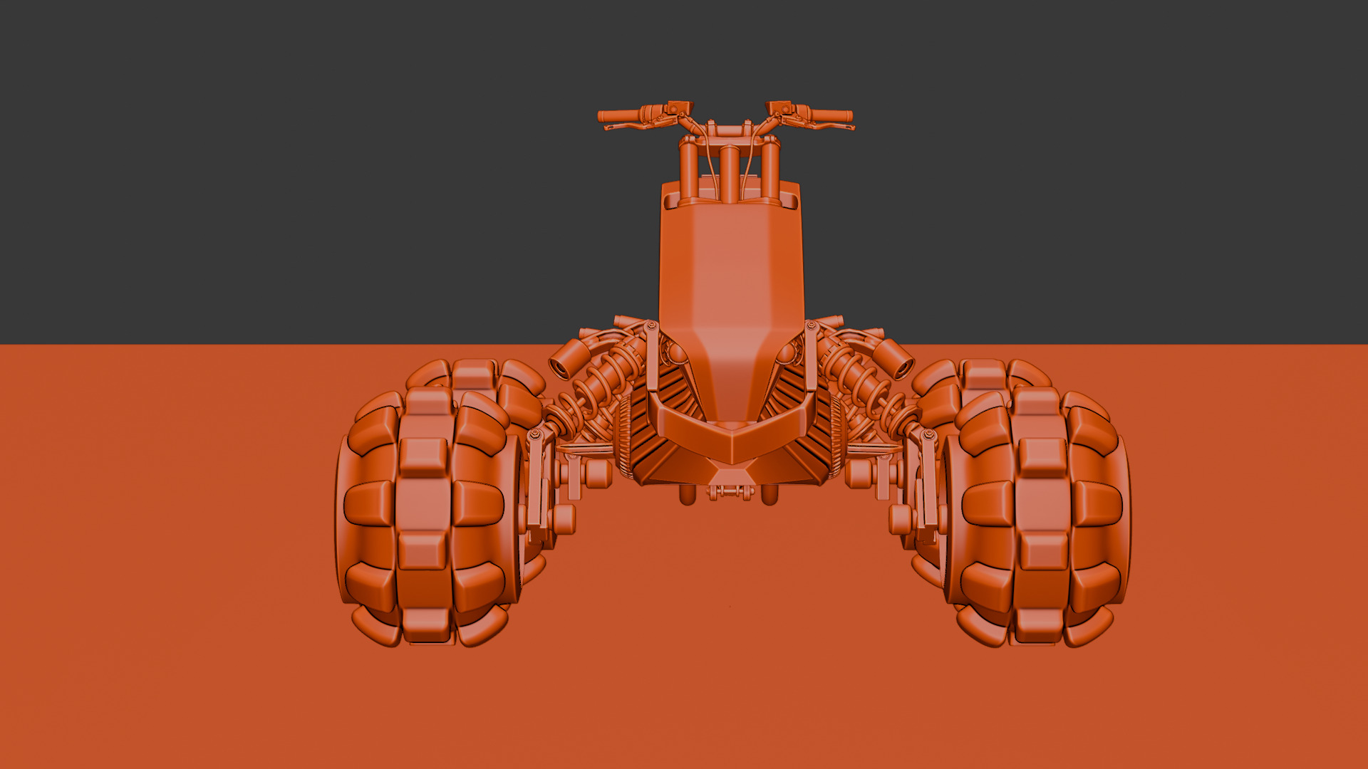 Futuristic Off-Road Quad Bike 3D model_57