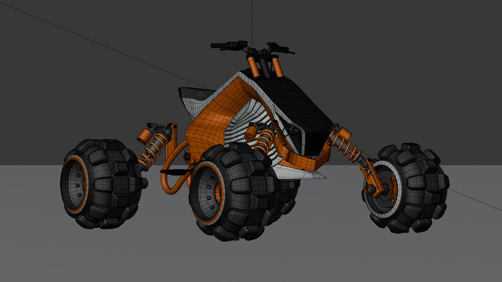 Futuristic Off-Road Quad Bike 3D model_55