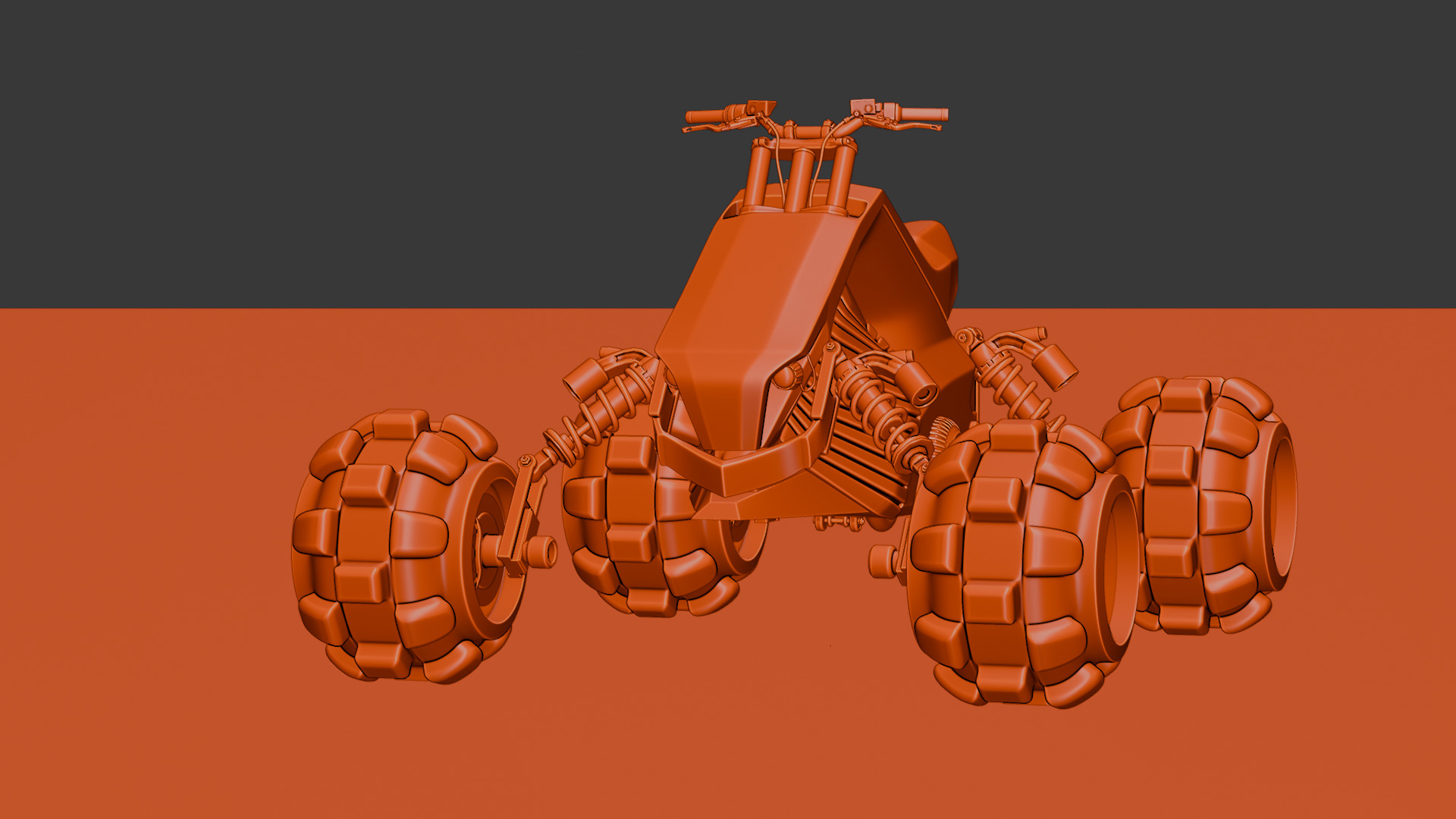 Futuristic Off-Road Quad Bike 3D model_61