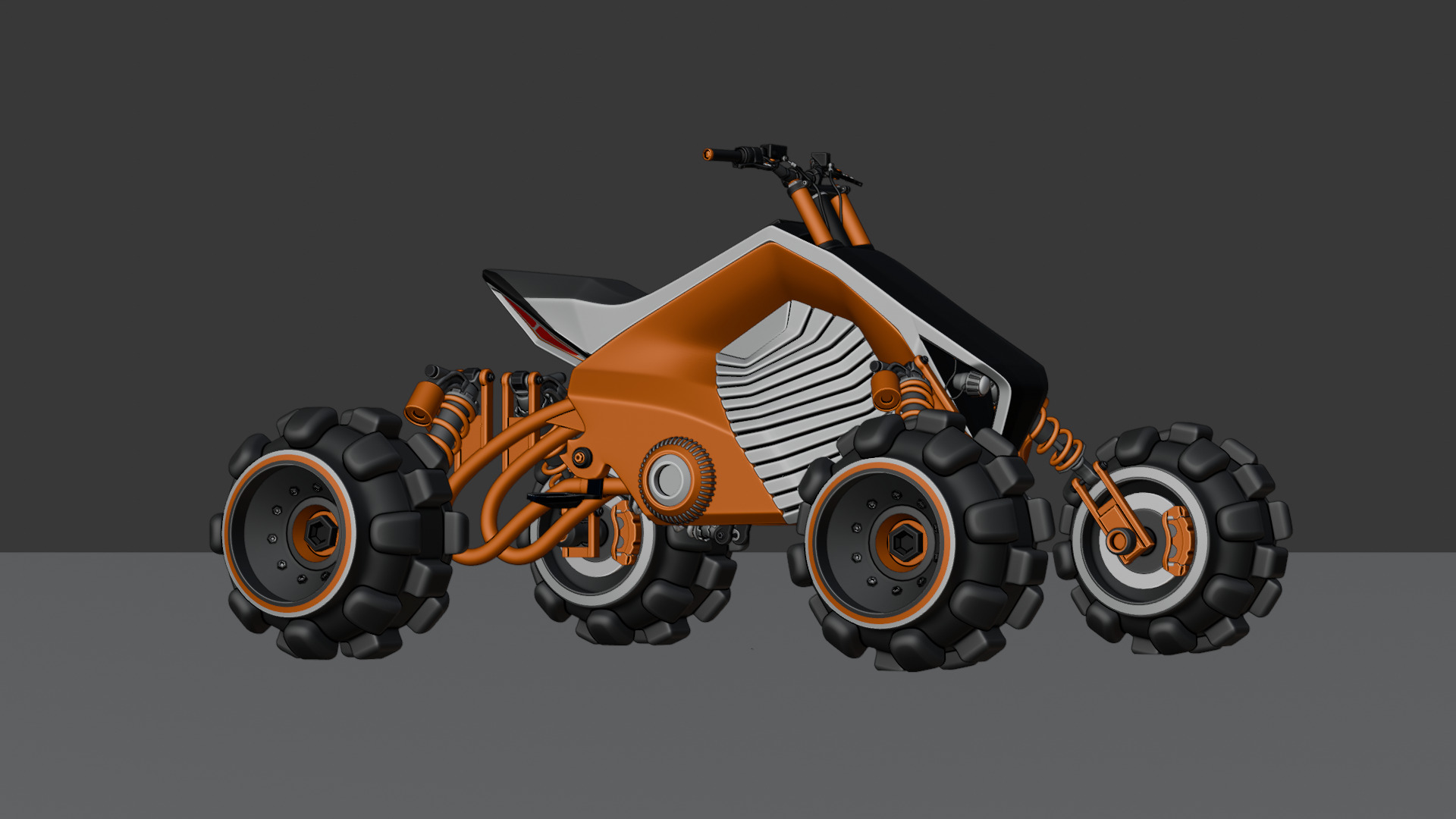 Futuristic Off-Road Quad Bike 3D model_46