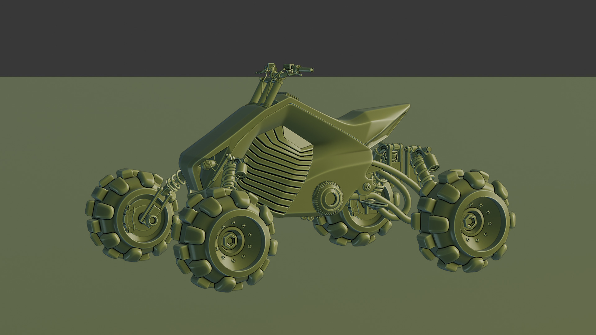 Futuristic Off-Road Quad Bike 3D model_54