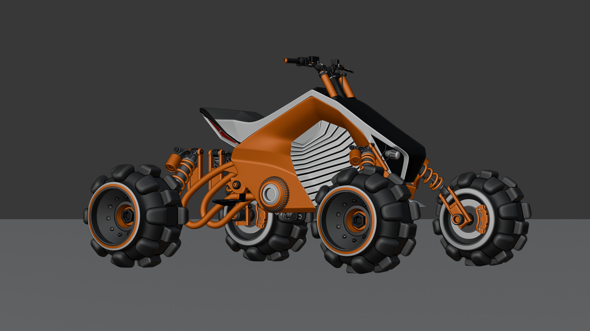 Futuristic Off-Road Quad Bike 3D model_45
