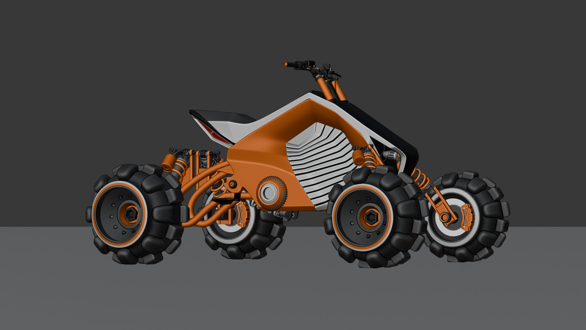 Futuristic Off-Road Quad Bike 3D model_44