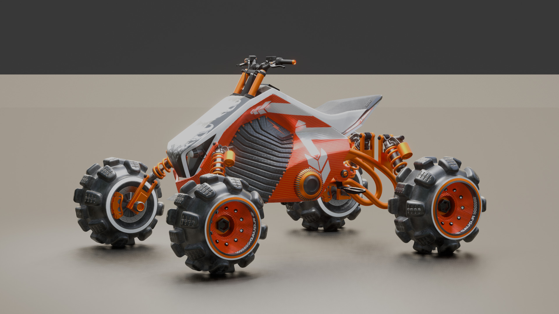 Futuristic Off-Road Quad Bike 3D model_37