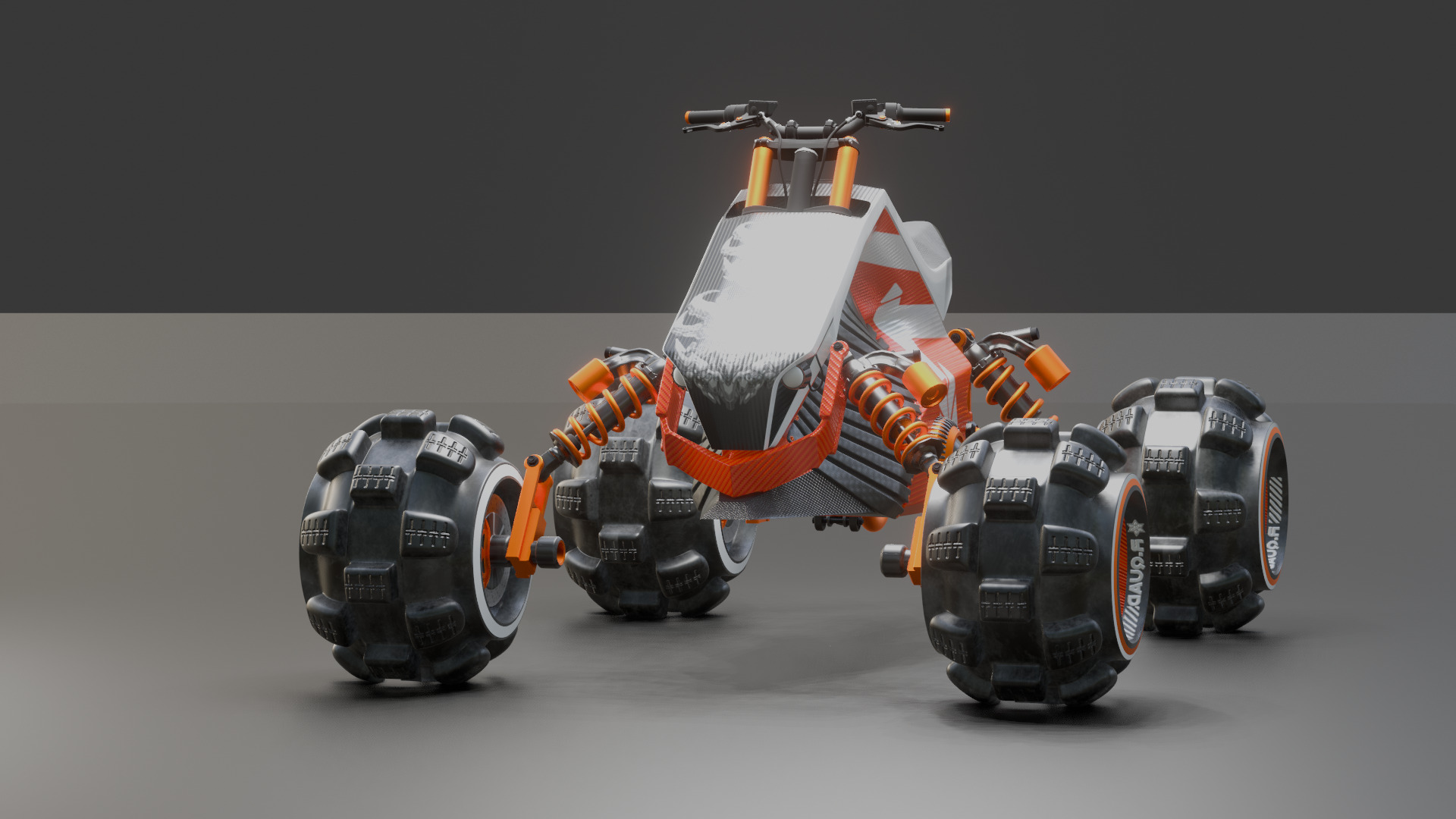 Futuristic Off-Road Quad Bike 3D model_30