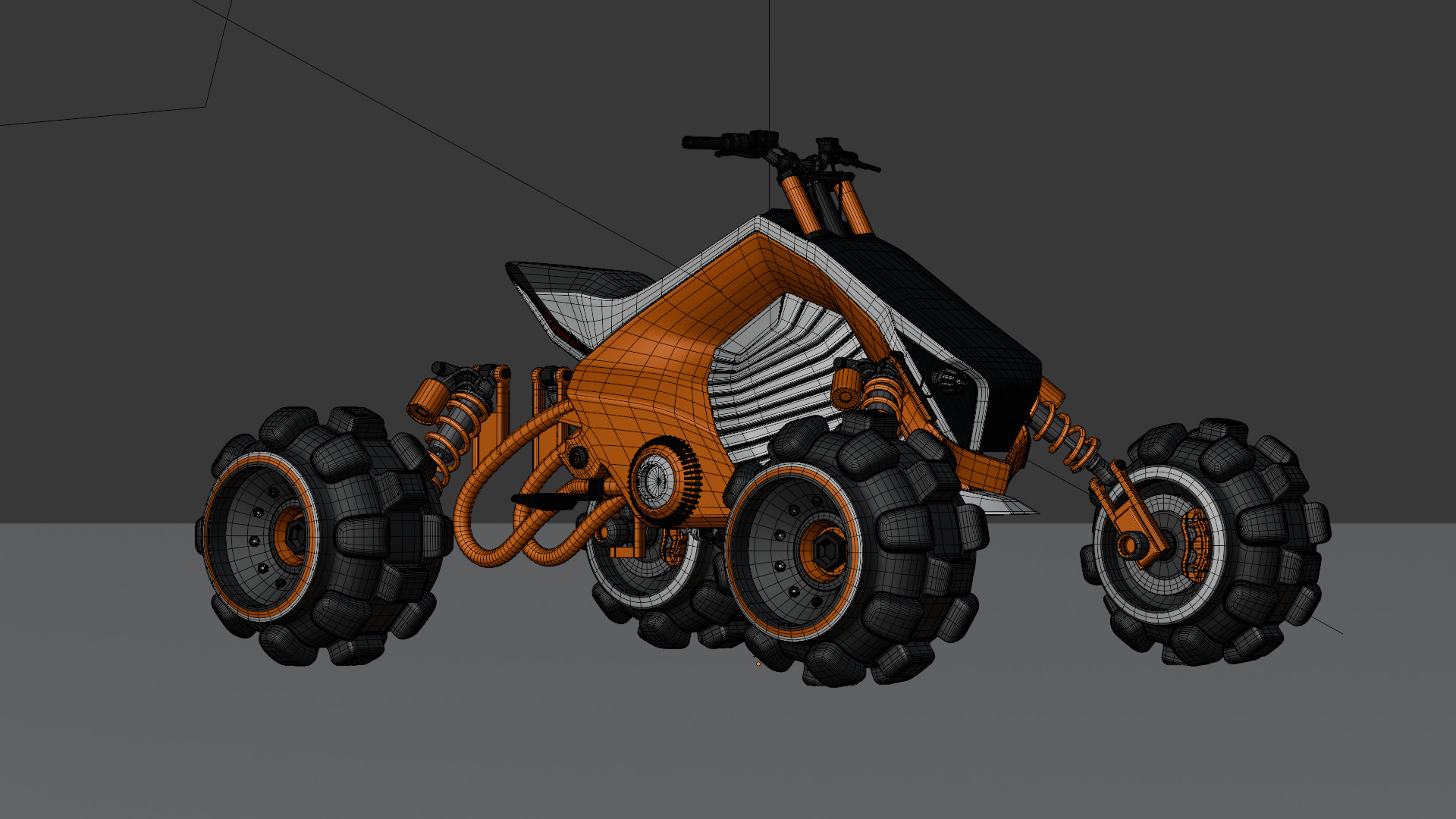 Futuristic Off-Road Quad Bike 3D model_48