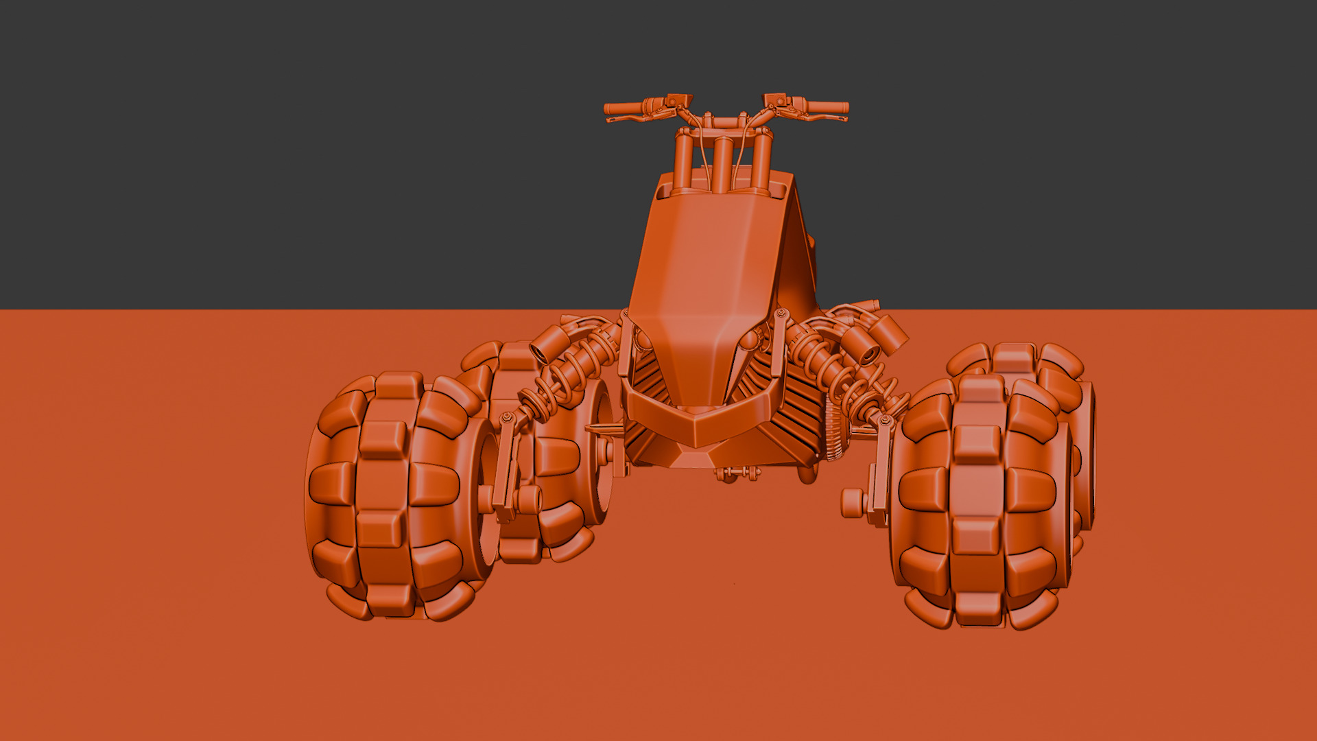 Futuristic Off-Road Quad Bike 3D model_58