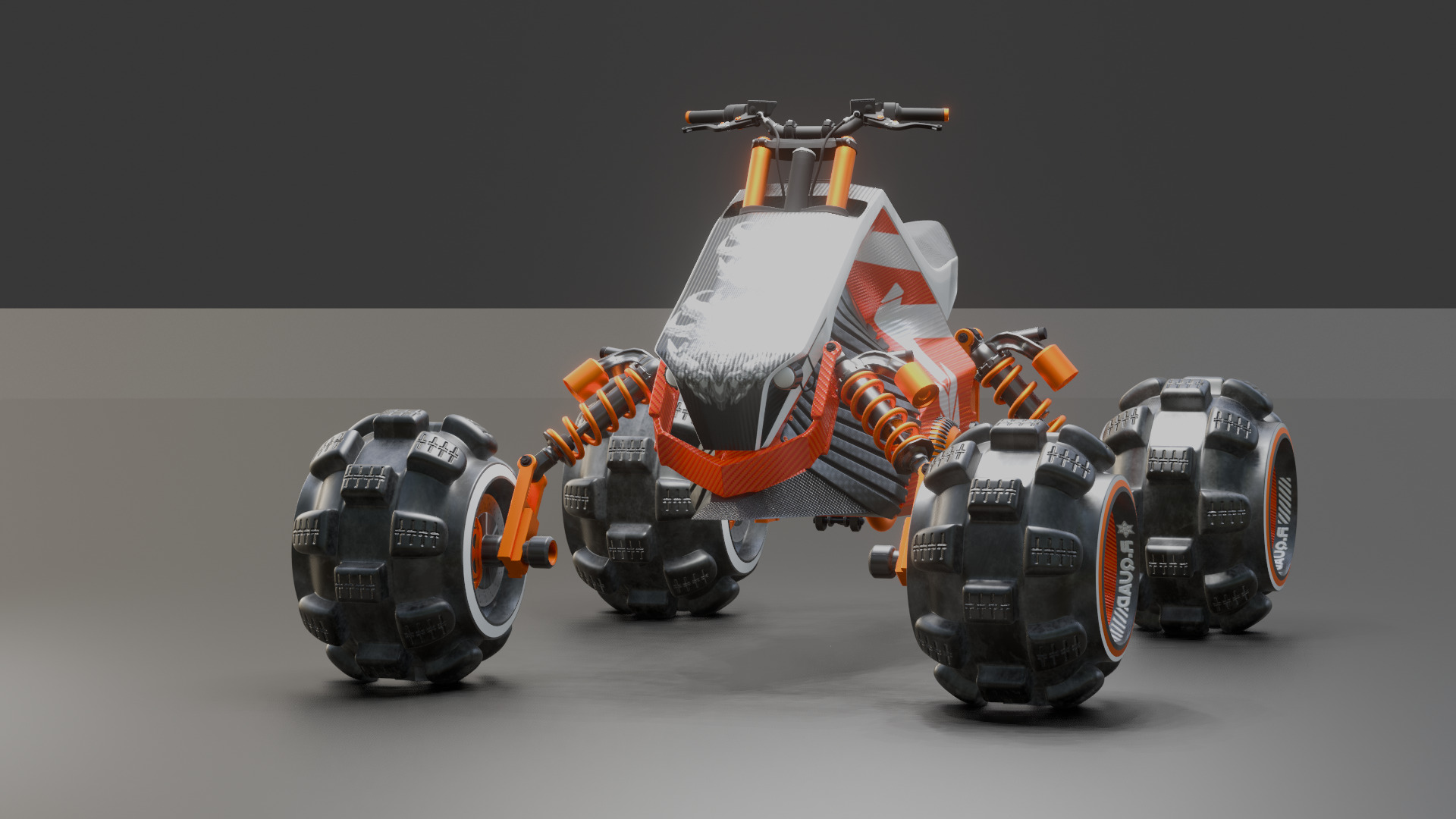 Futuristic Off-Road Quad Bike 3D model_39