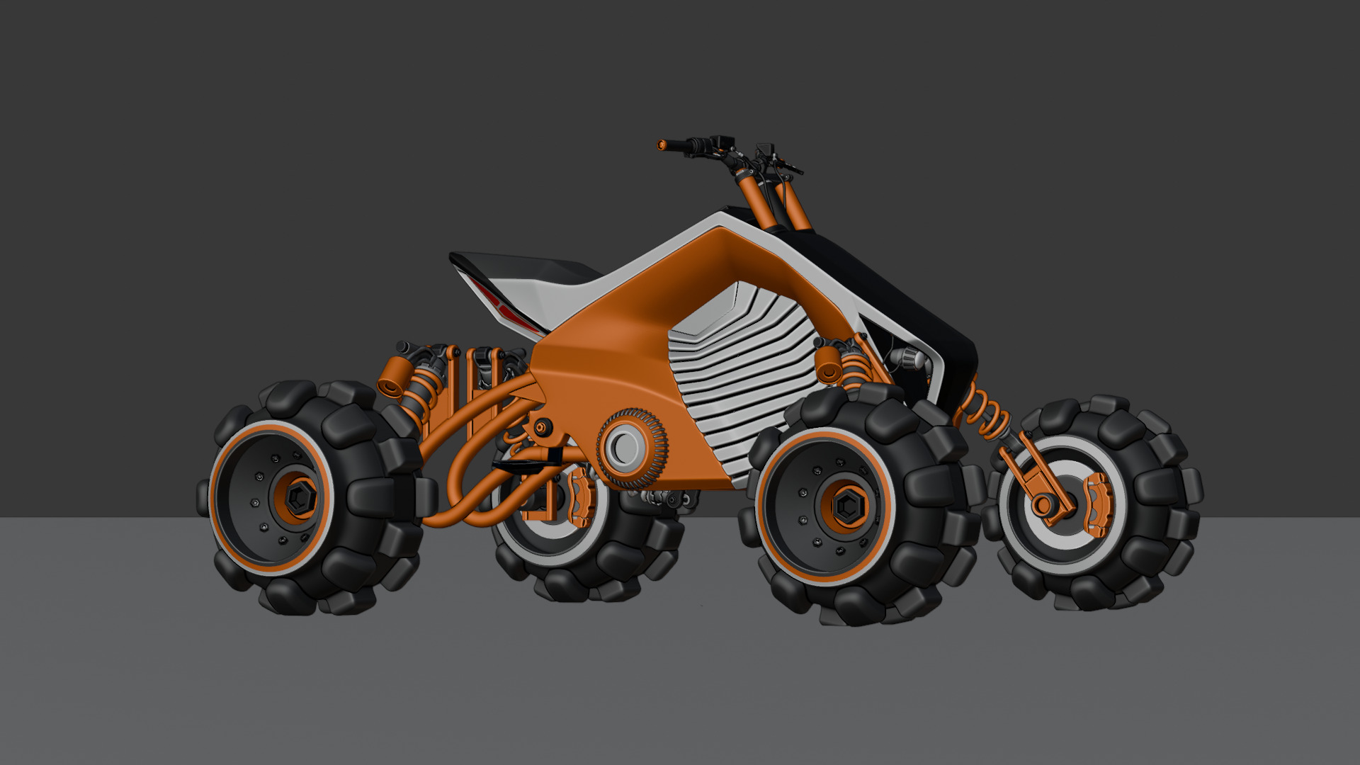 Futuristic Off-Road Quad Bike 3D model_42