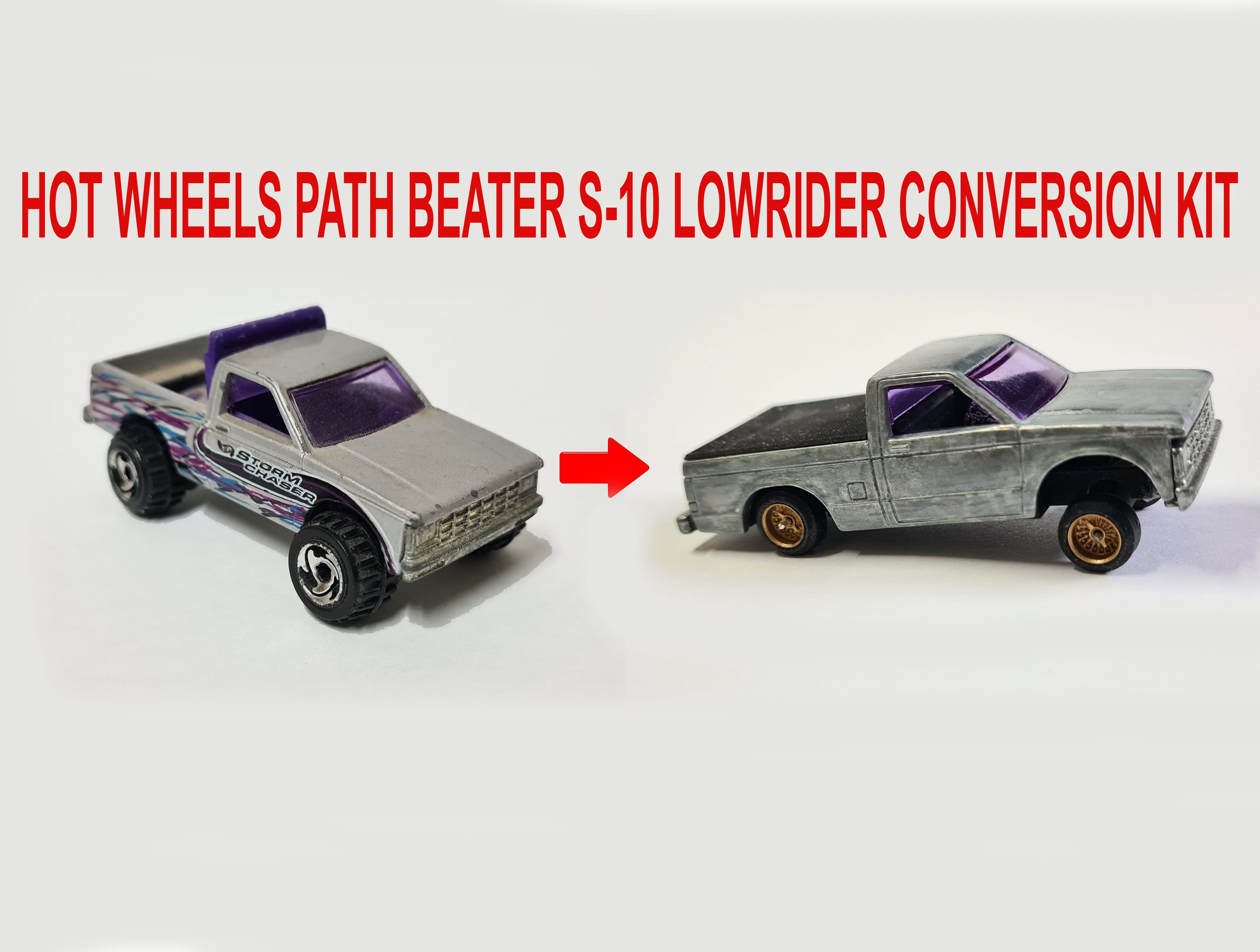 Hot Wheels Chevy S-10 Path Beater lowrider kit 3D print model_1