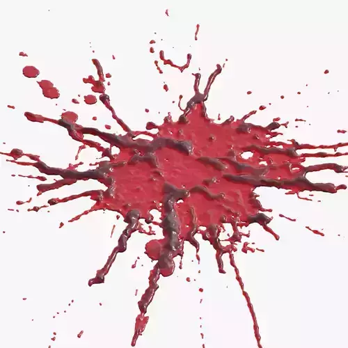 Swirly Blood Splatter vol1 3 3D model