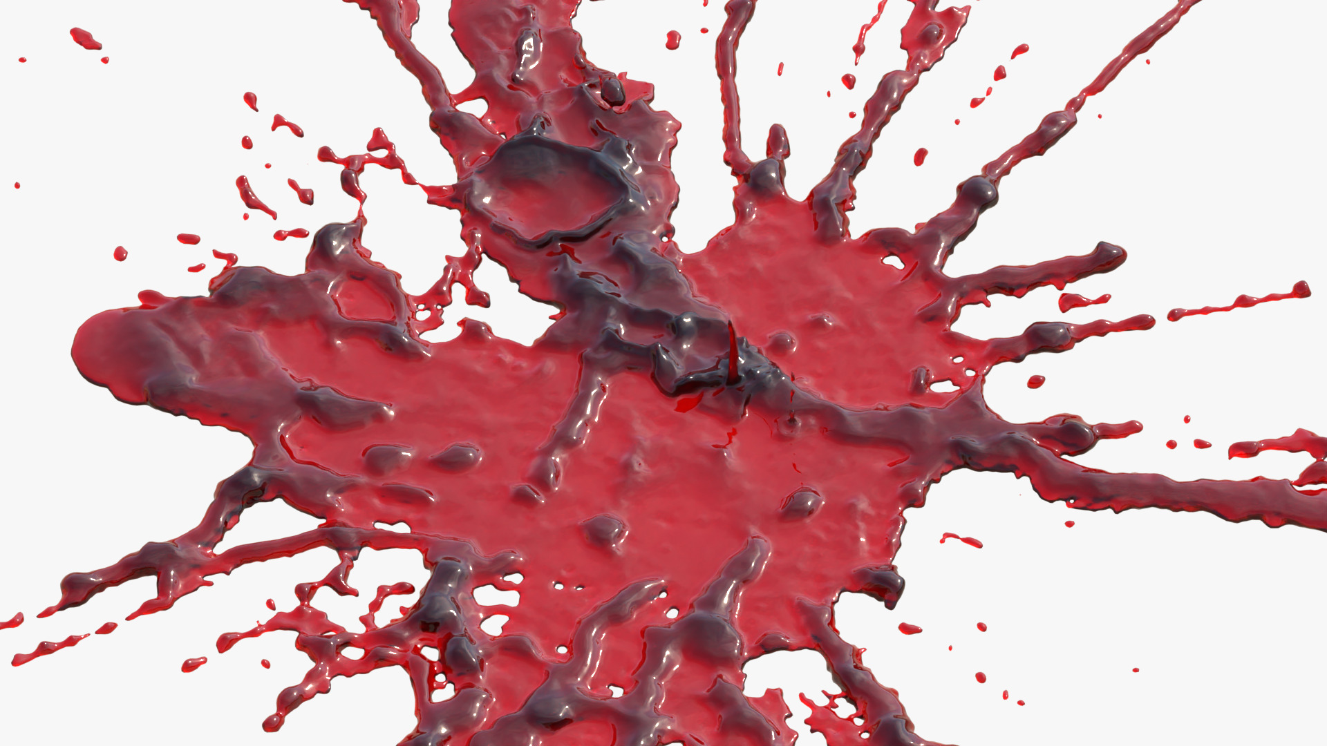 Swirly Blood Splatter vol1 2 3D model_4