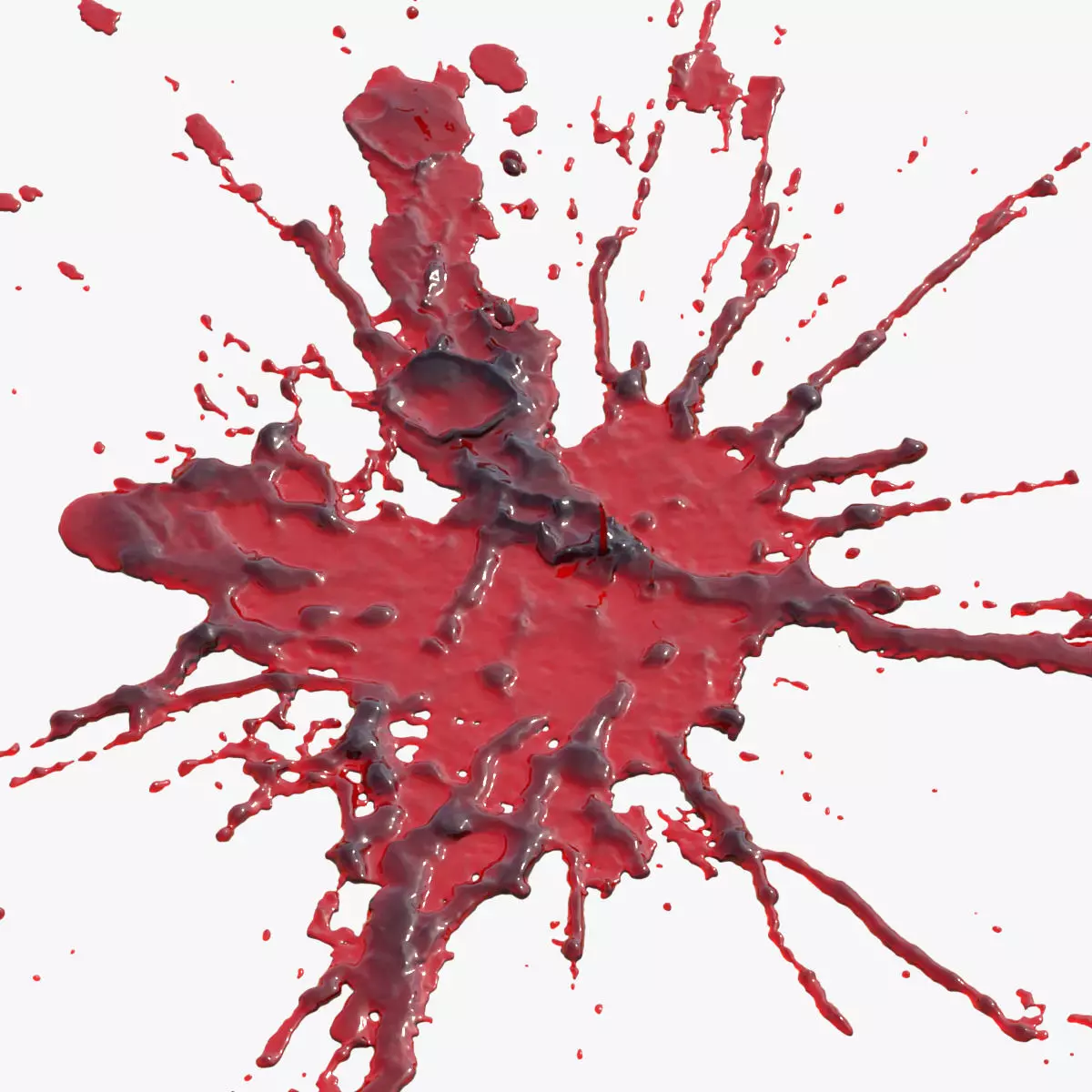 Swirly Blood Splatter vol1 2 3D model_0