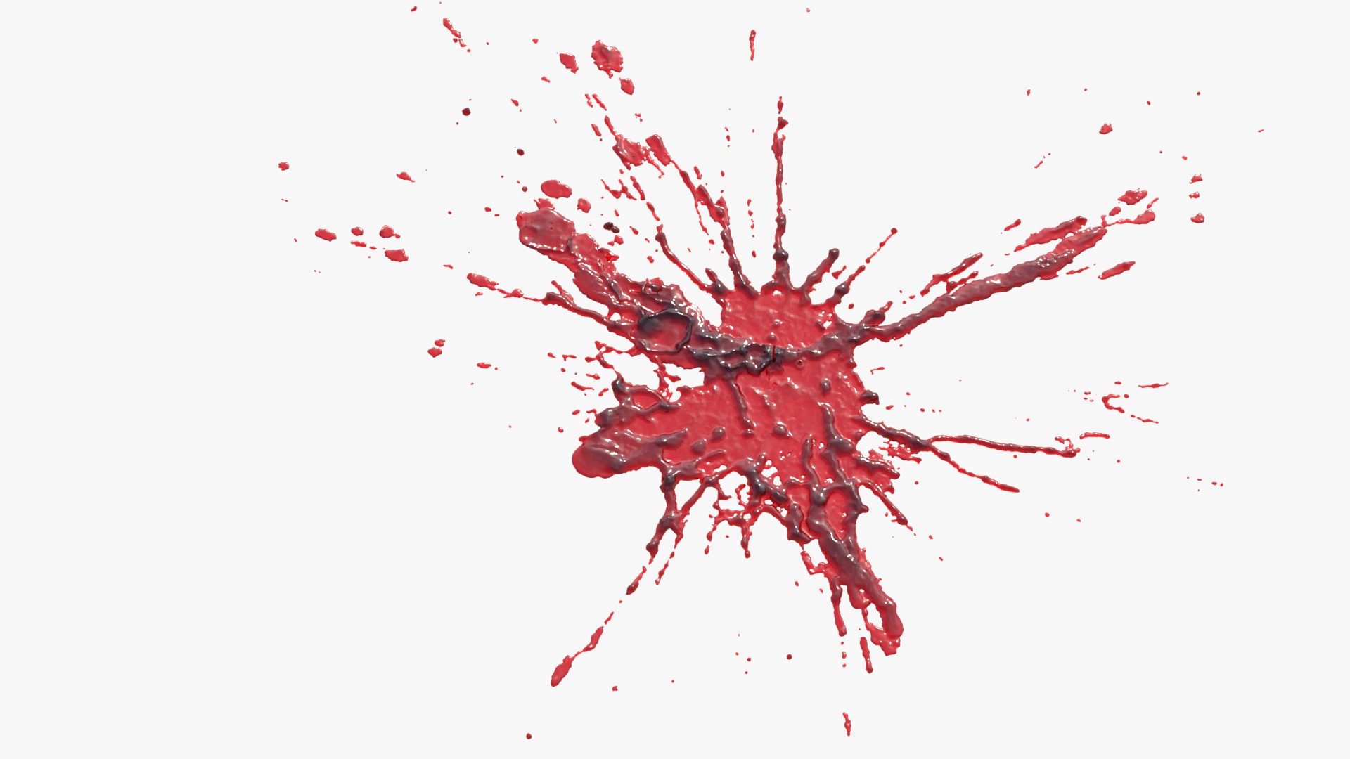 Swirly Blood Splatter vol1 2 3D model_2