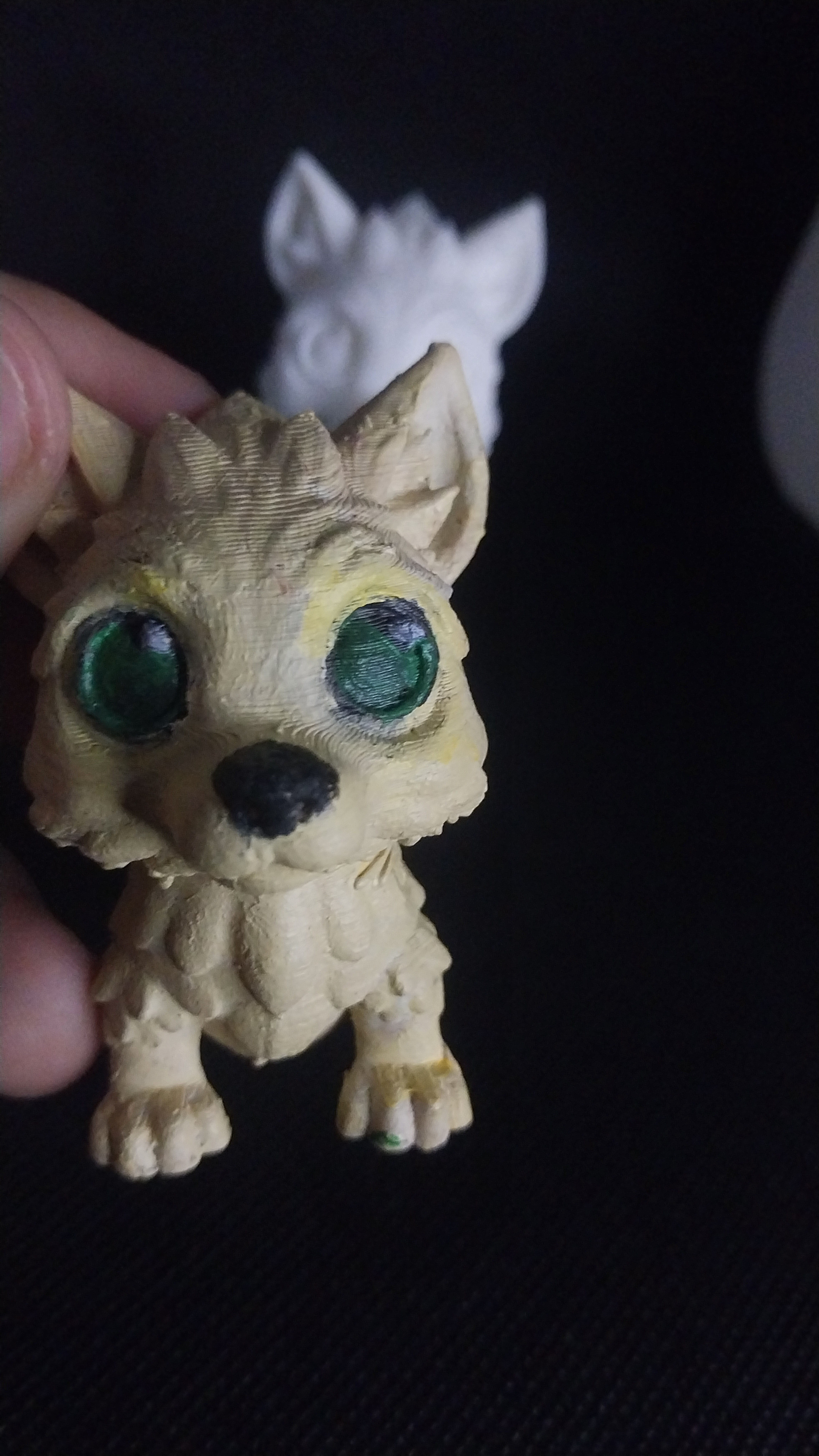 Flexi Articulated Wolf Toy 3D print model_8