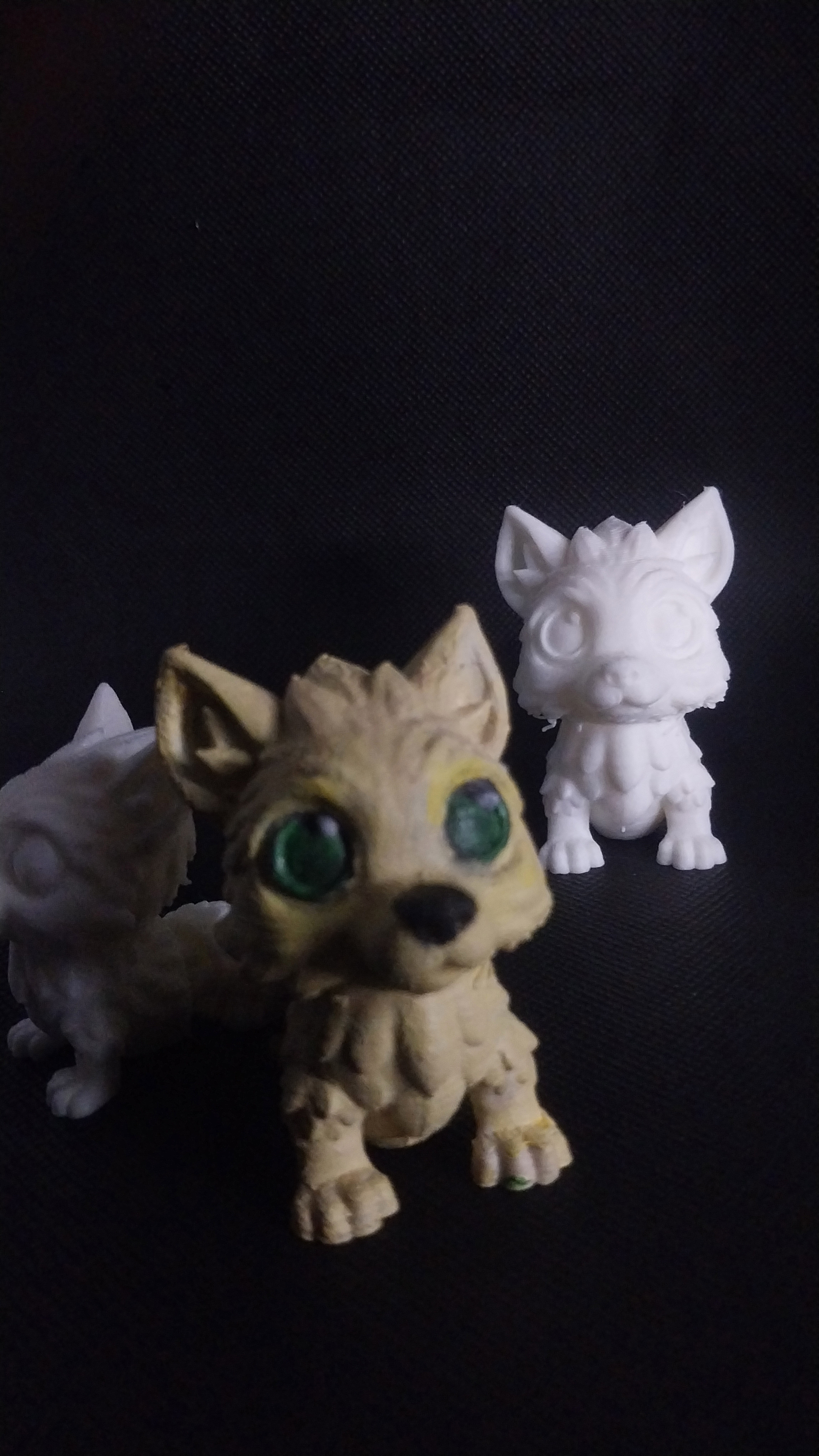Flexi Articulated Wolf Toy 3D print model_7