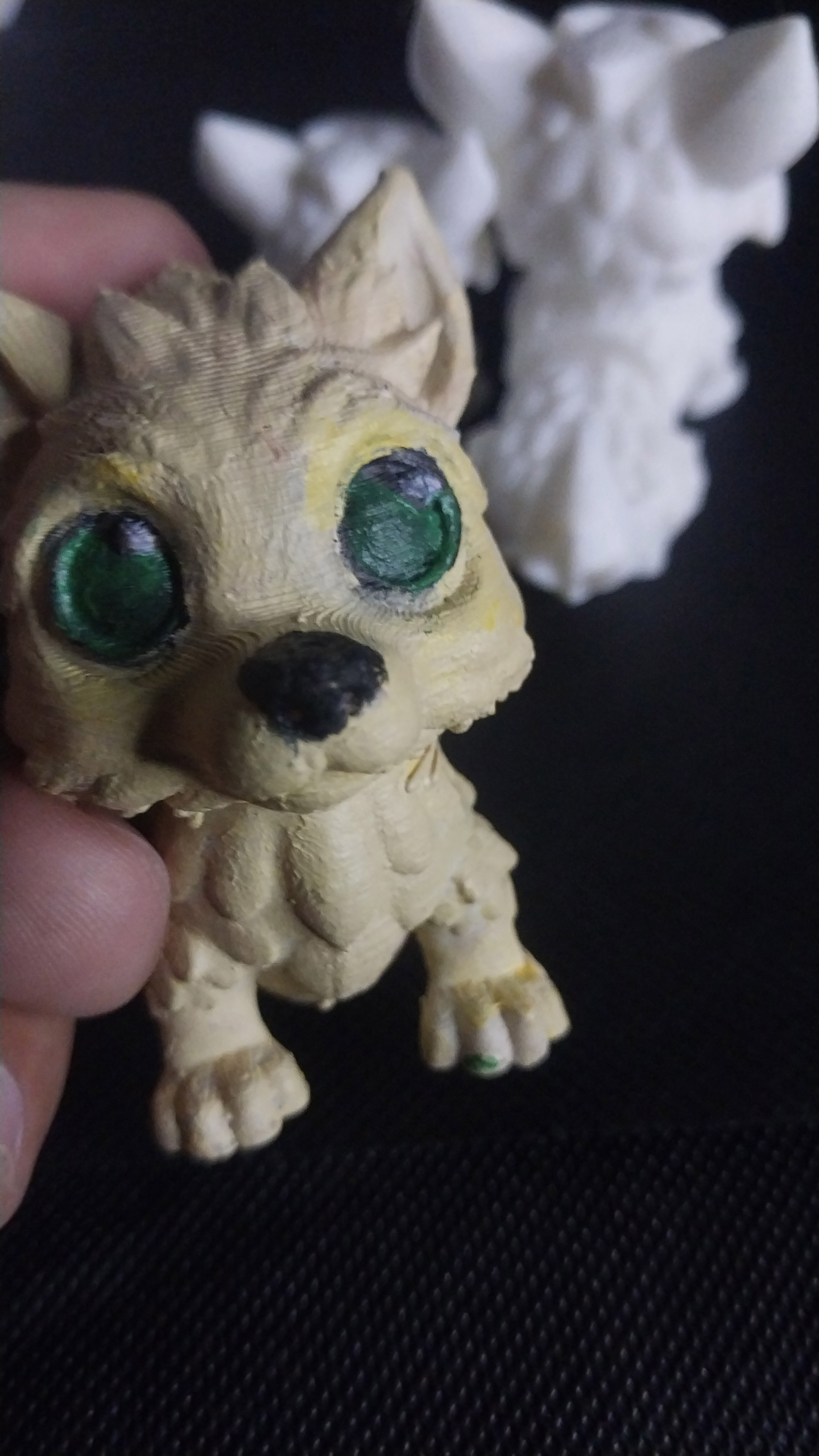 Flexi Articulated Wolf Toy 3D print model_10