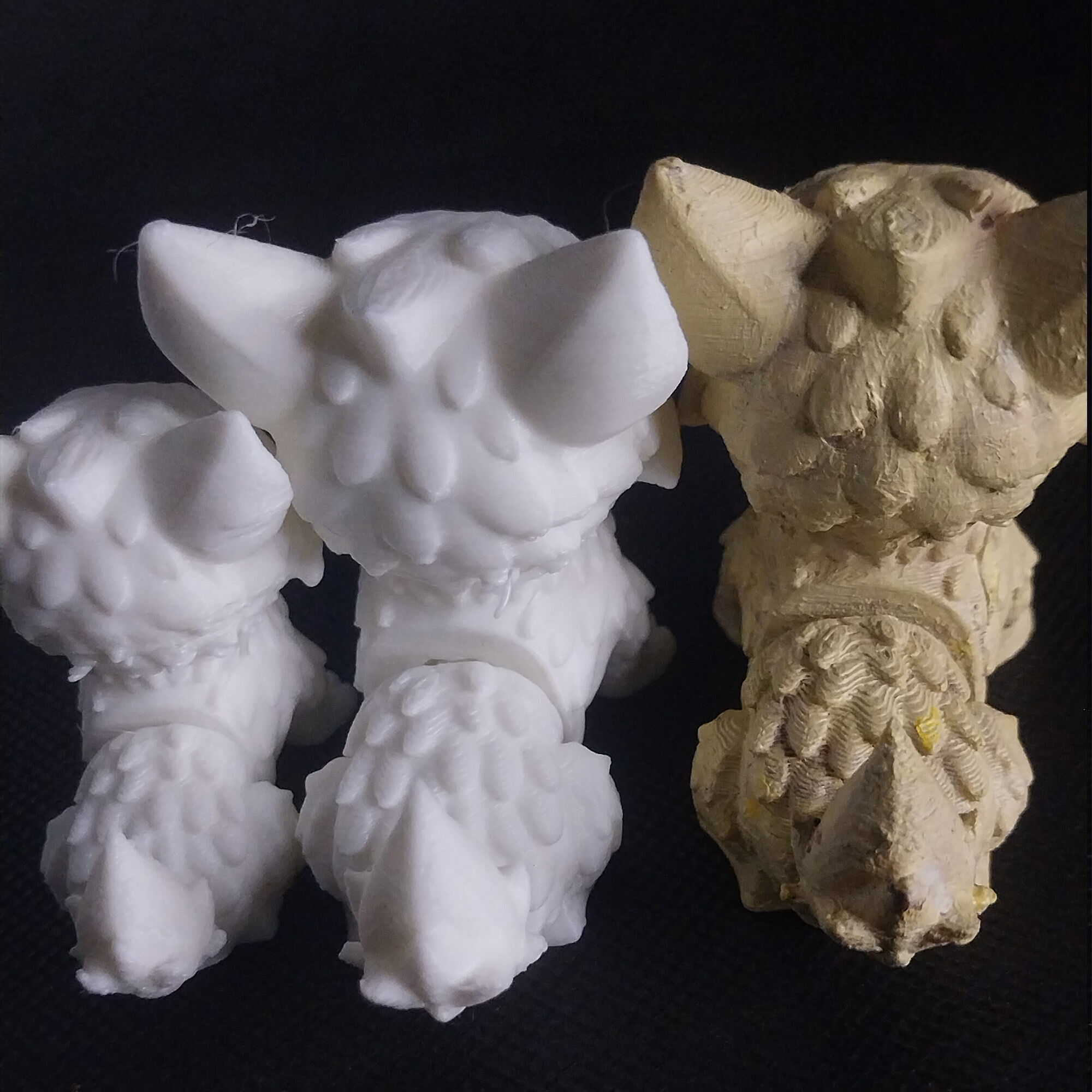 Flexi Articulated Wolf Toy 3D print model_2