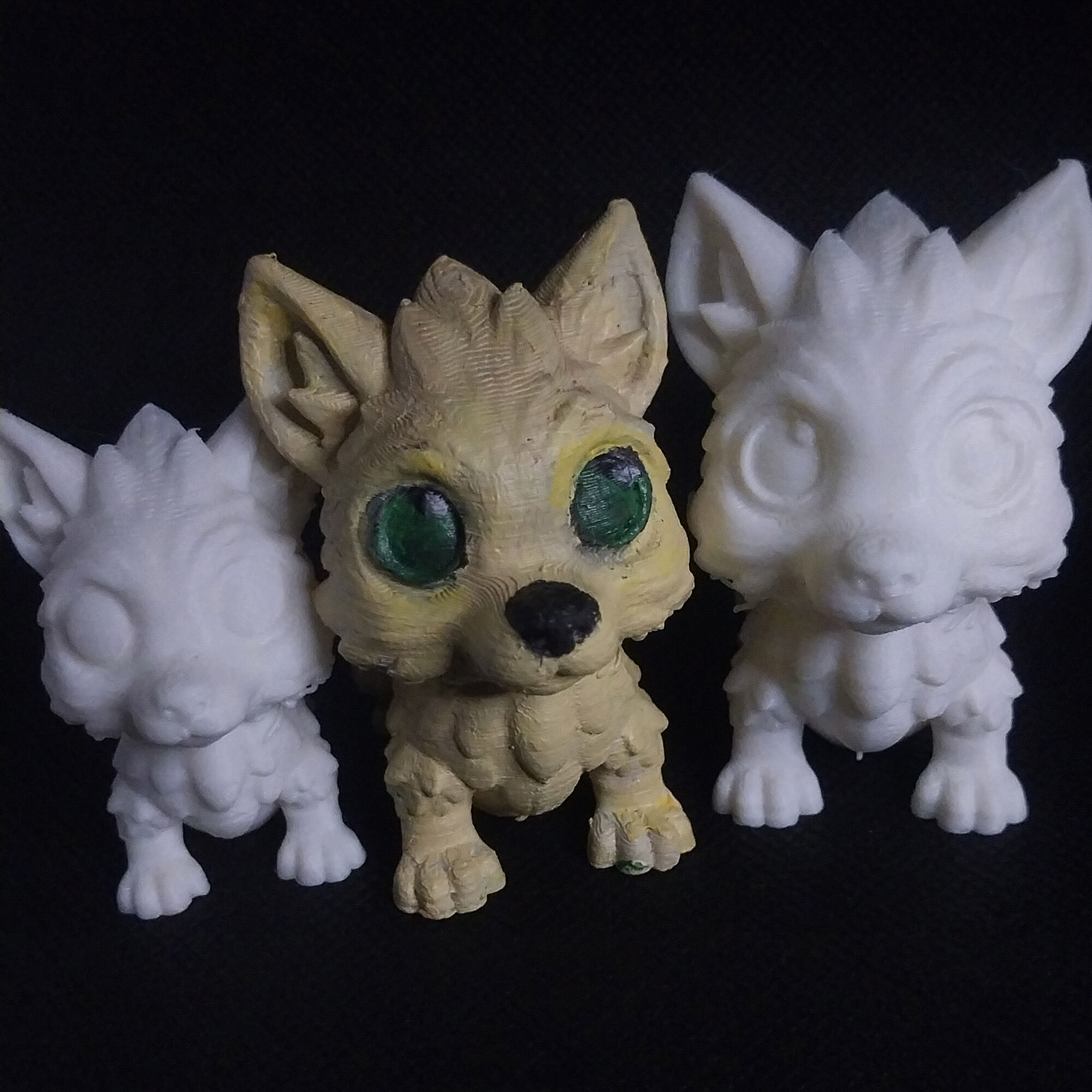 Flexi Articulated Wolf Toy 3D print model_3
