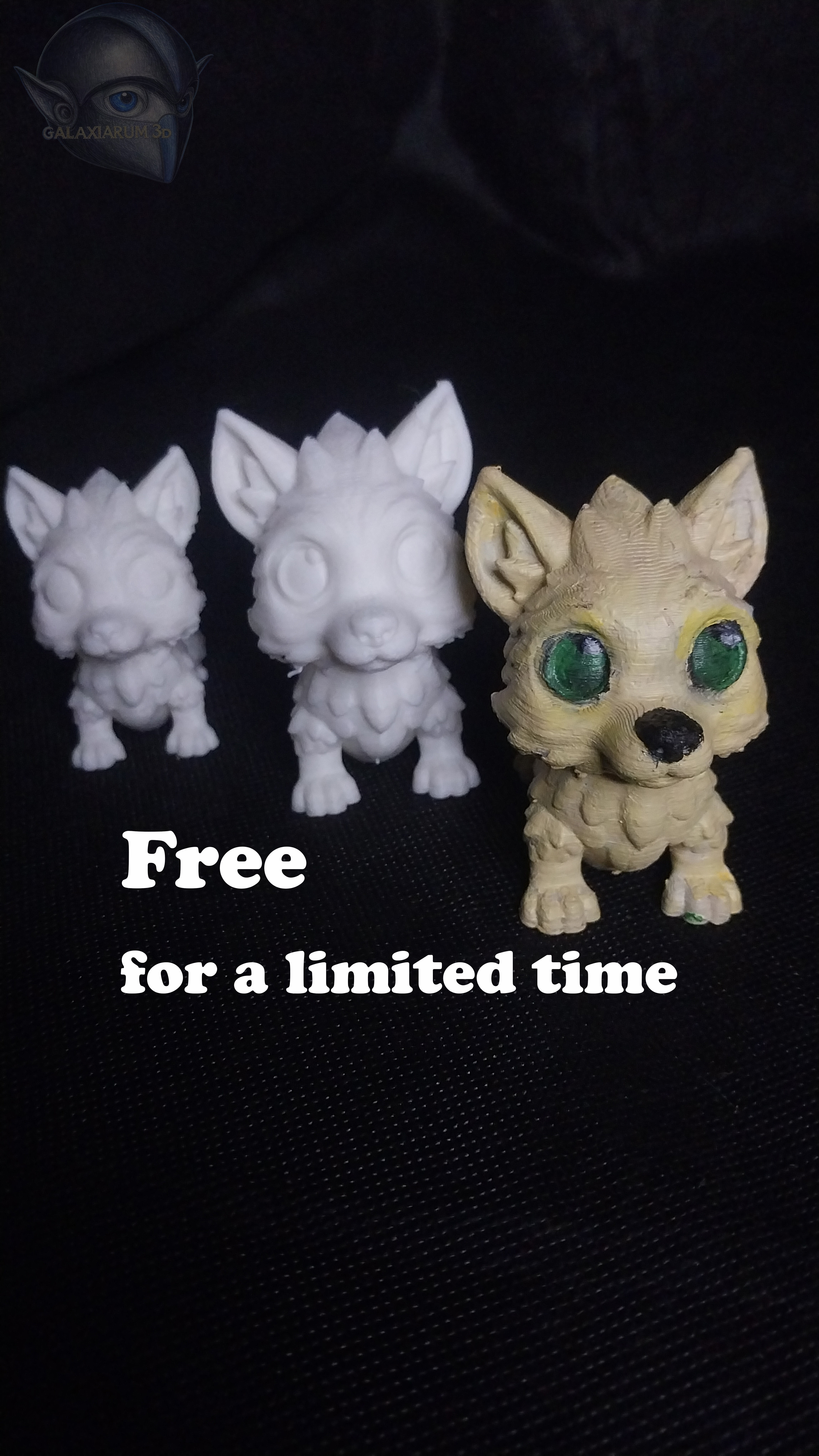 Flexi Articulated Wolf Toy 3D print model_5