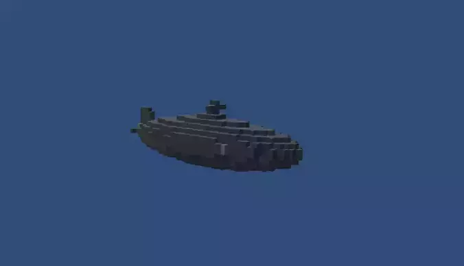 Voxel submarine