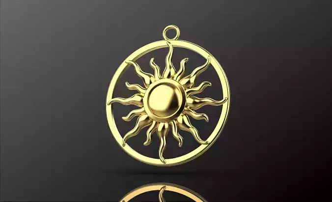 Sun pendant 070525