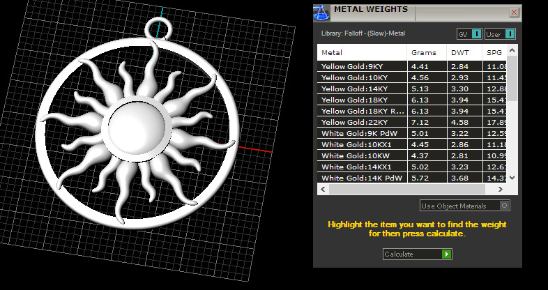 Sun pendant 070525 3D print model_7