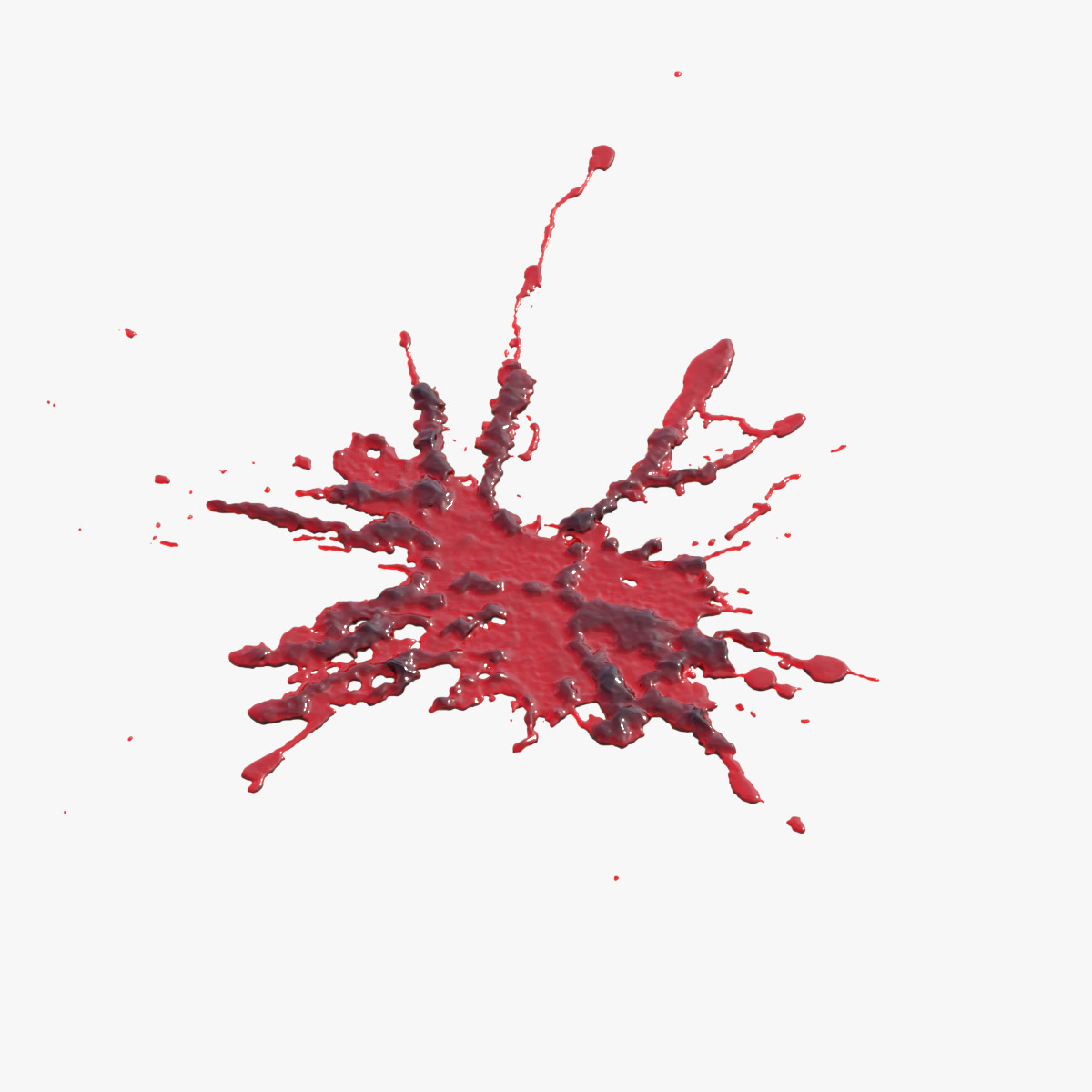 Swirly Blood Splatter vol1 1 3D model_5