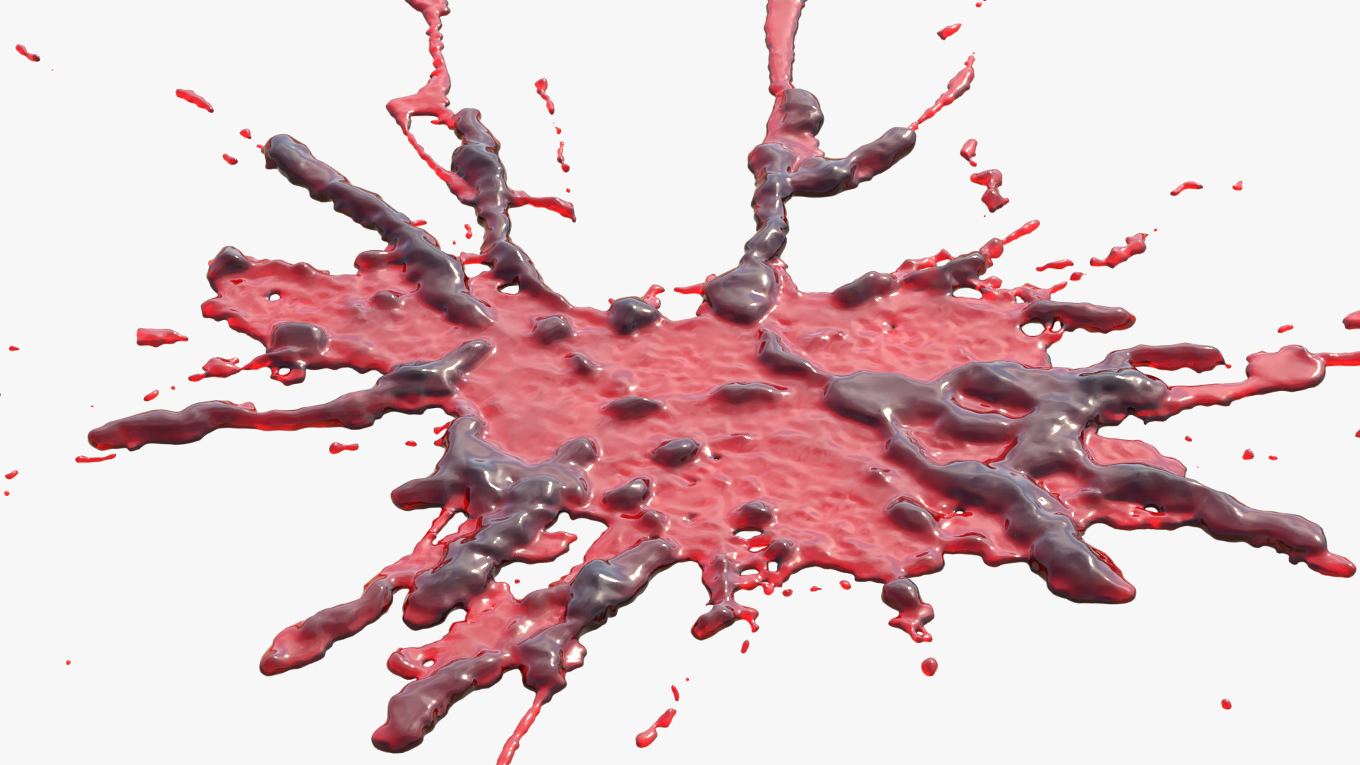 Swirly Blood Splatter vol1 1 3D model_3