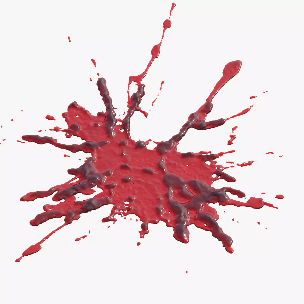 Swirly Blood Splatter vol1 1 3D model_0