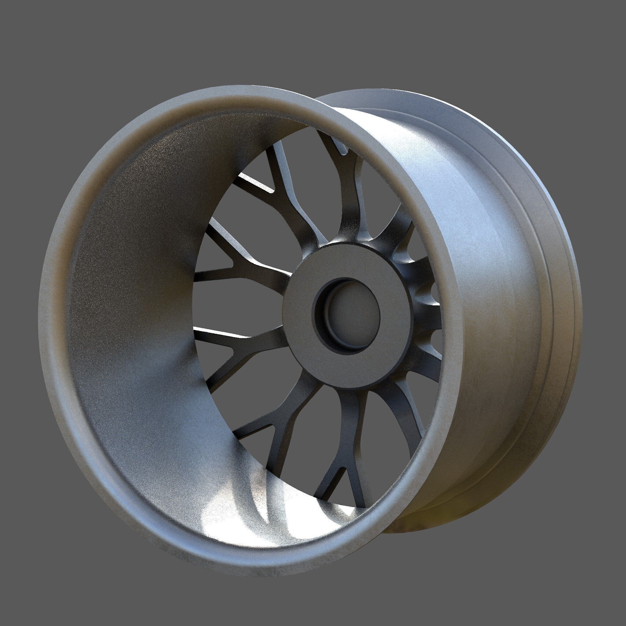 High-Performance Multi Spoke Alloy Wheel 3D model_7