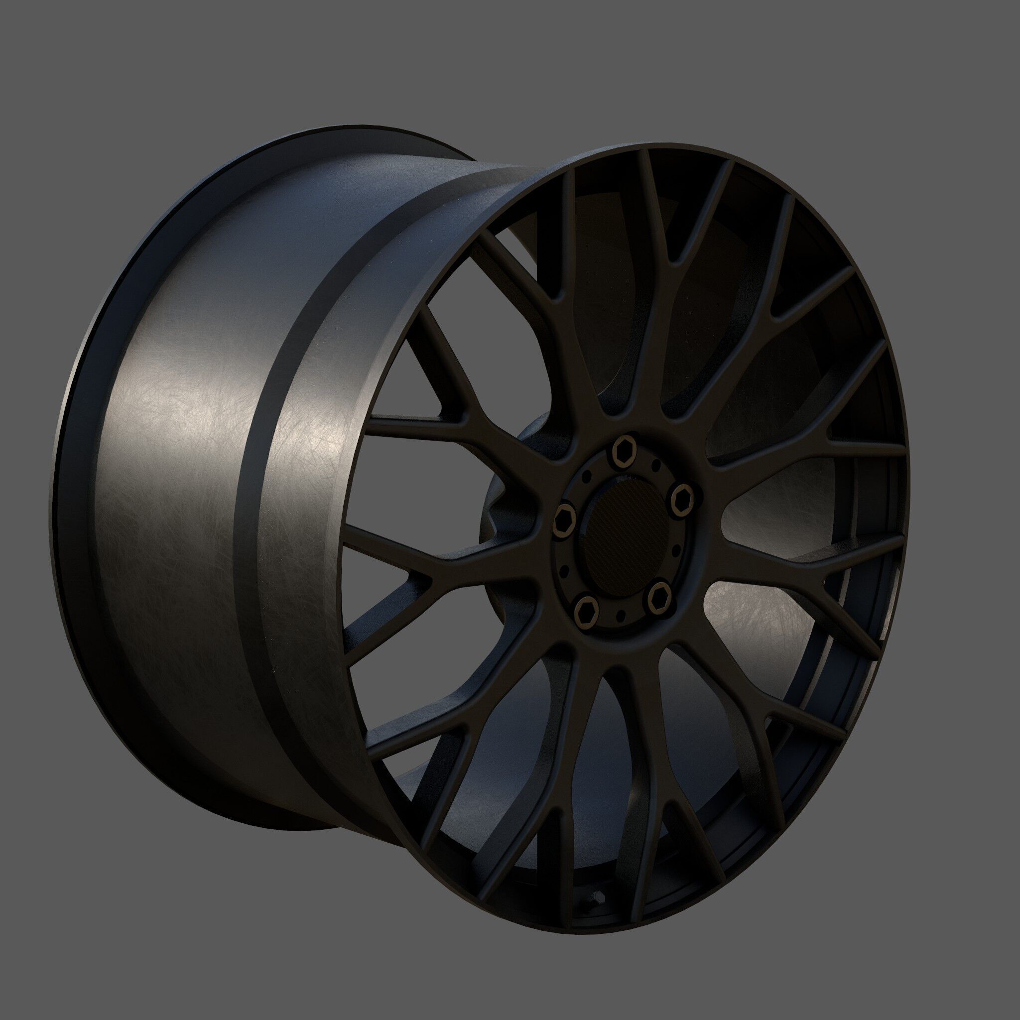 High-Performance Multi Spoke Alloy Wheel 3D model_8