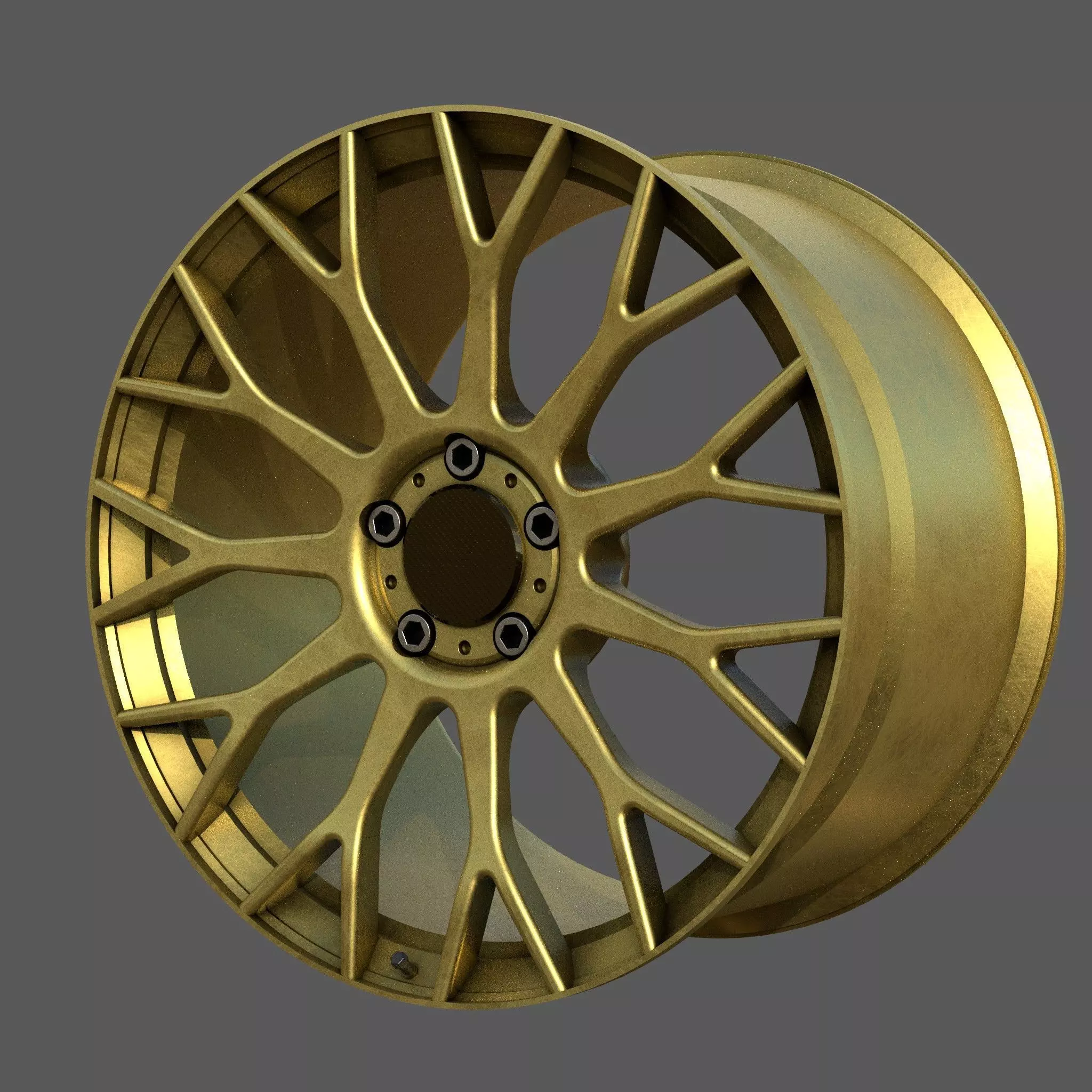 High-Performance Multi Spoke Alloy Wheel 3D model_0
