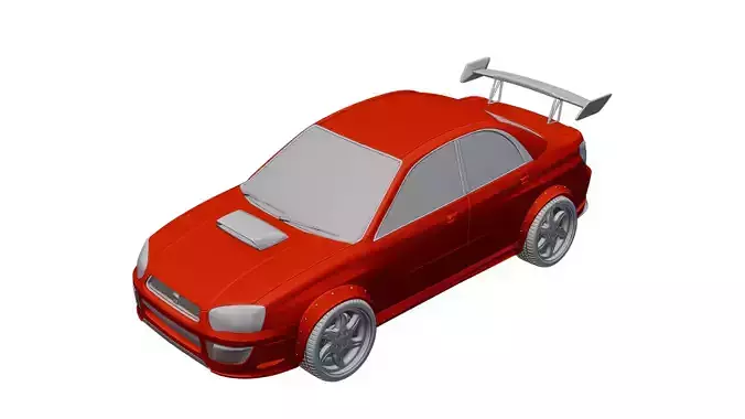 Subaru 2005 WRX 3D print model
