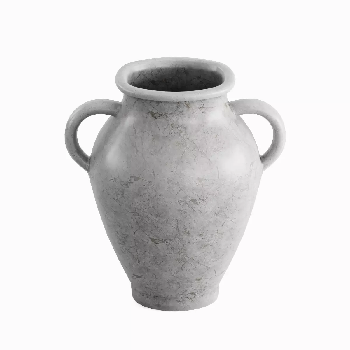 Antique Marble Garden Vase 02 Low-poly 3D model_0